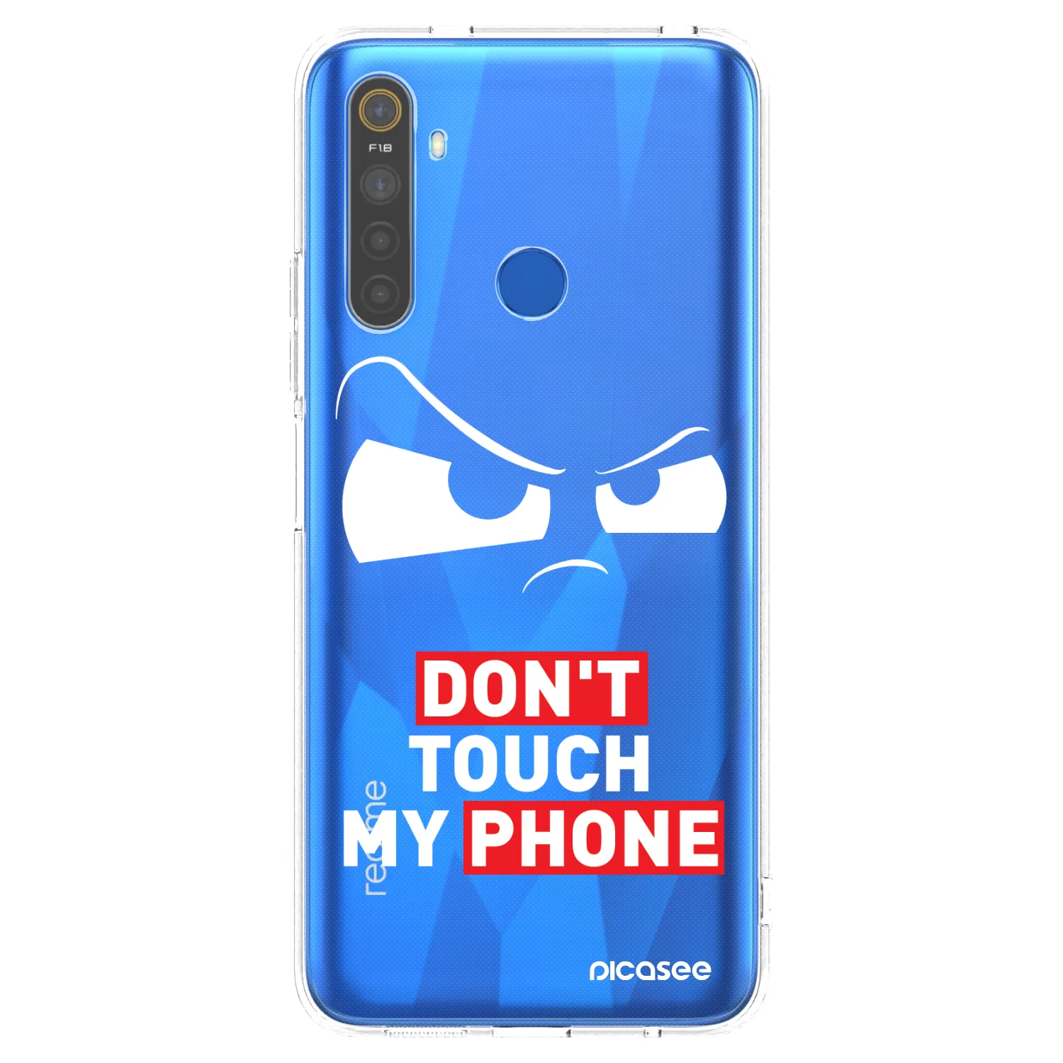 Picasee silikonový průhledný obal pro Realme 5 - Cloudy Eye - Transparent