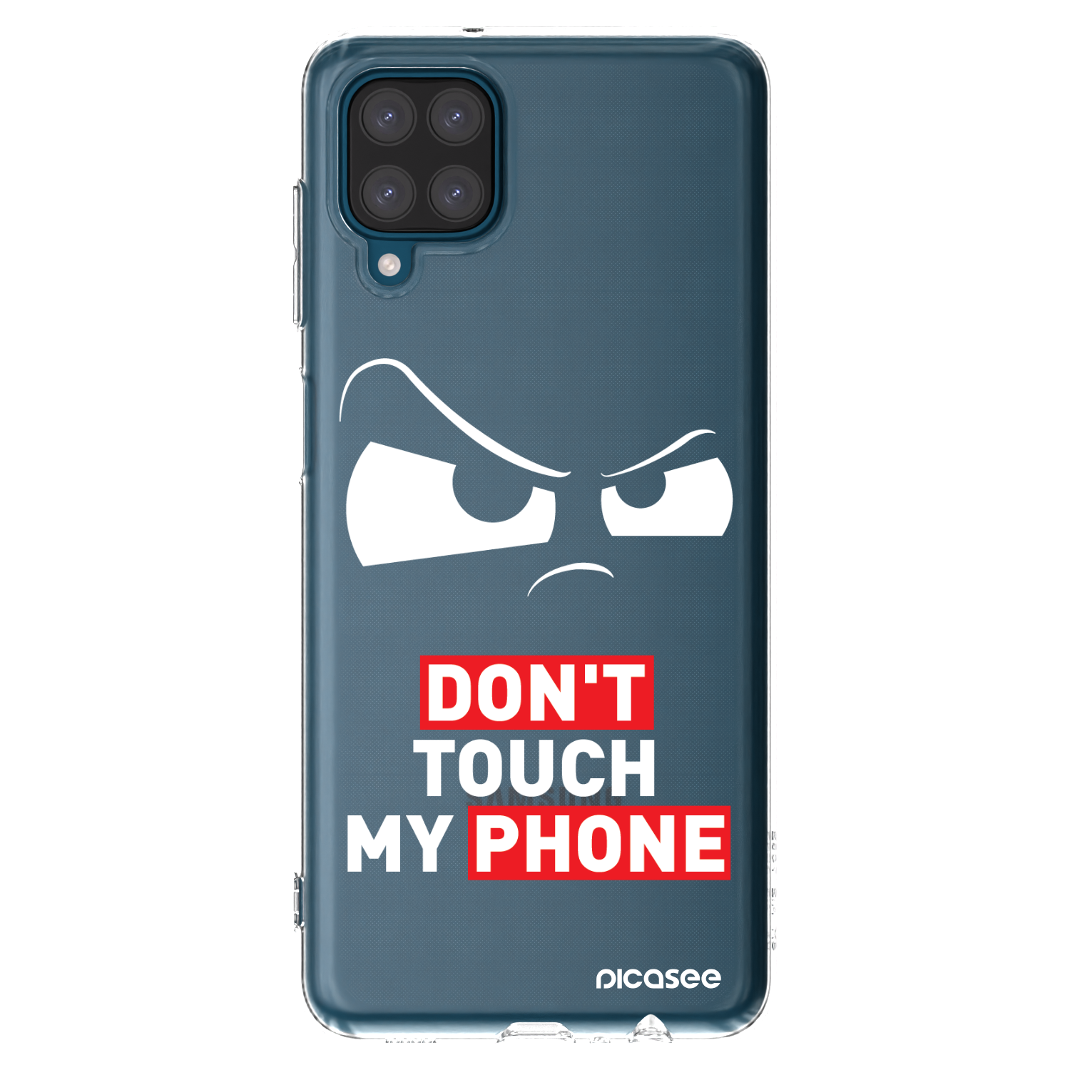 Picasee silikonový průhledný obal pro Samsung Galaxy A12 A125F - Cloudy Eye - Transparent