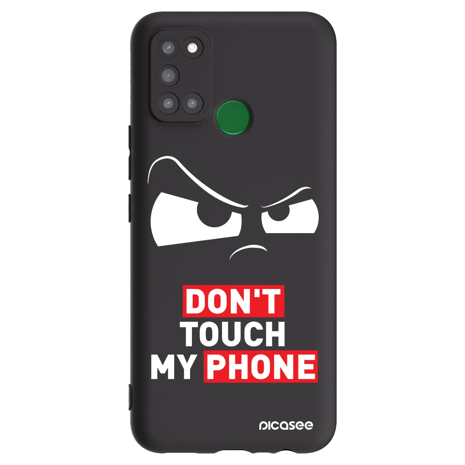 Picasee silikonový černý obal pro Realme 7i - Cloudy Eye - Transparent