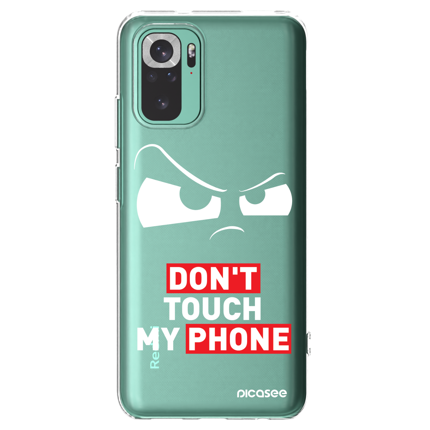 Picasee silikonový průhledný obal pro Xiaomi Redmi Note 10 Pro - Cloudy Eye - Transparent