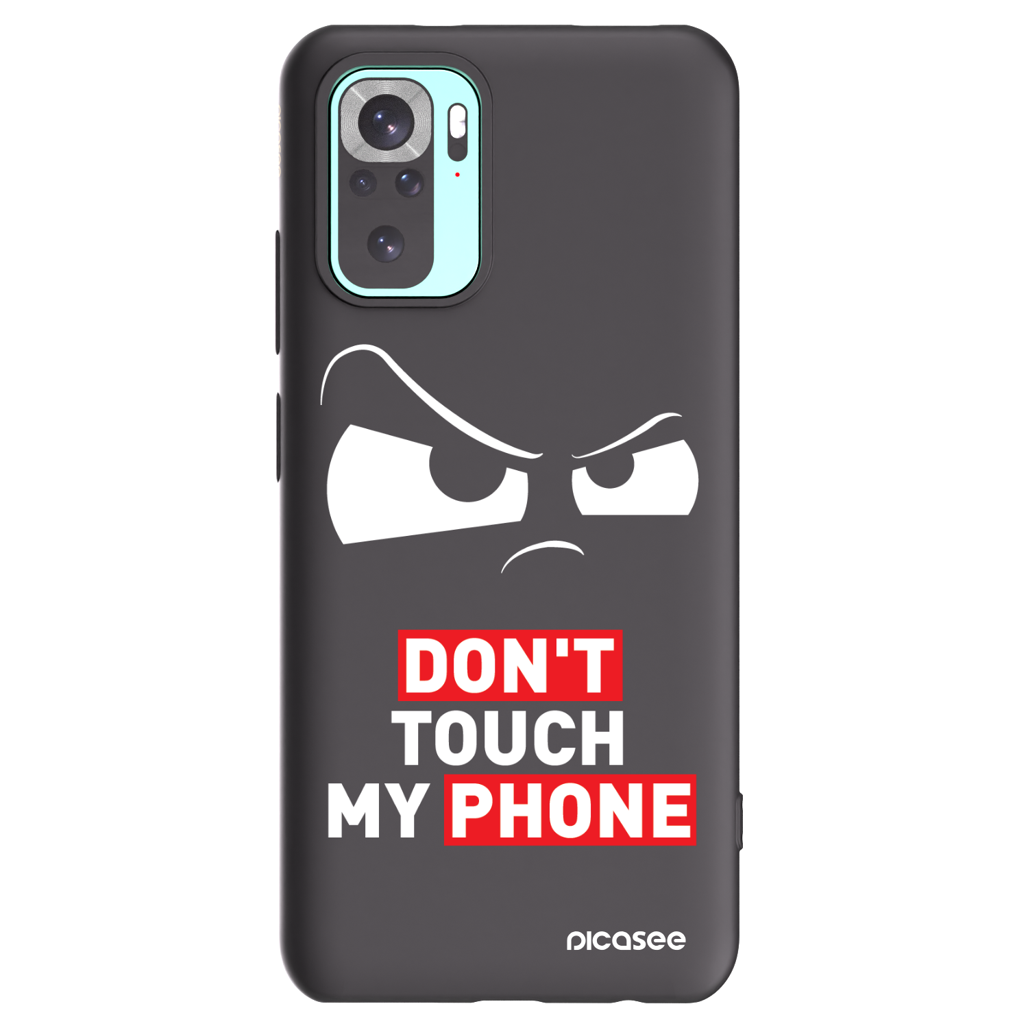 Picasee silikonový černý obal pro Xiaomi Redmi Note 10 Pro - Cloudy Eye - Transparent