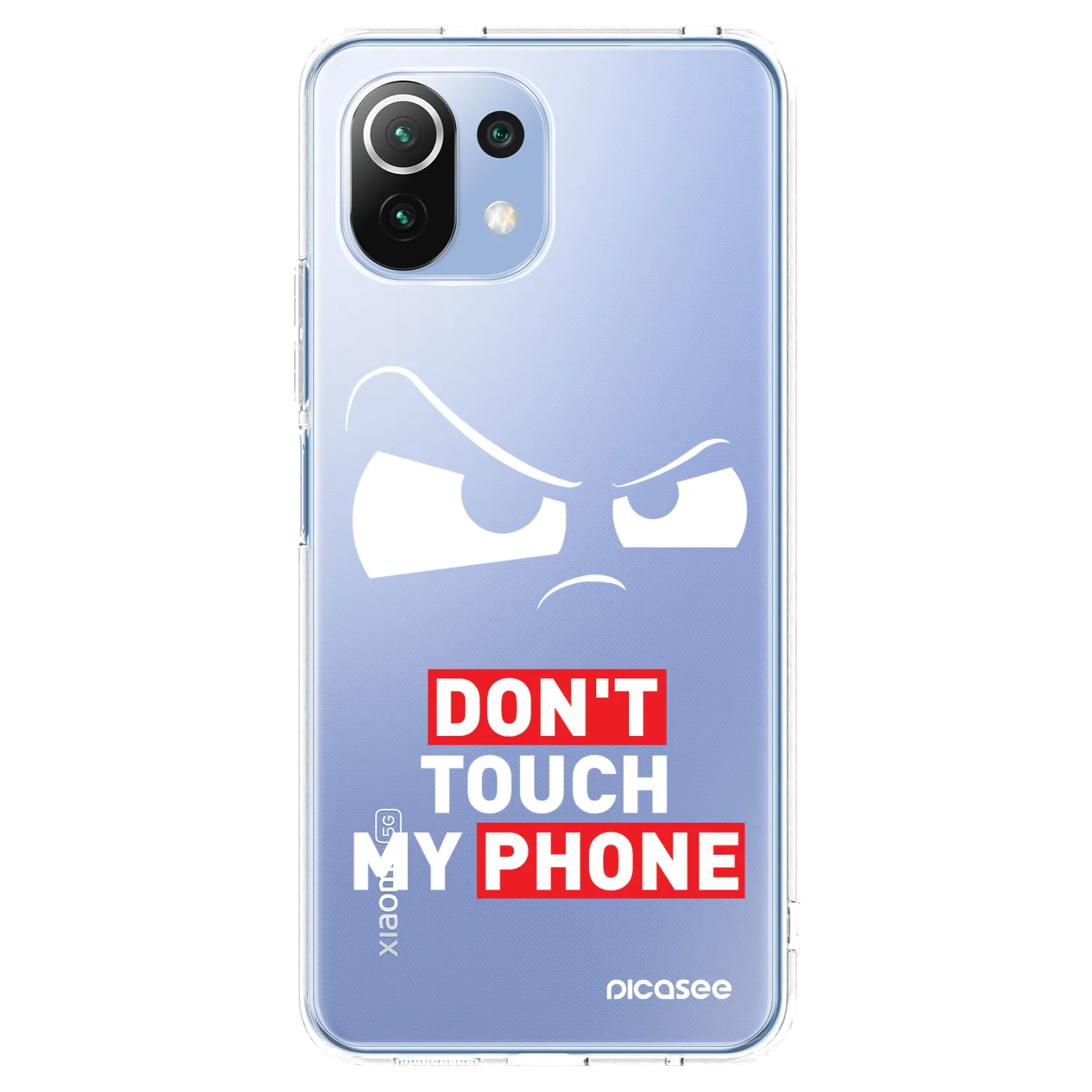Picasee silikonový průhledný obal pro Xiaomi Mi 11 Lite - Cloudy Eye - Transparent