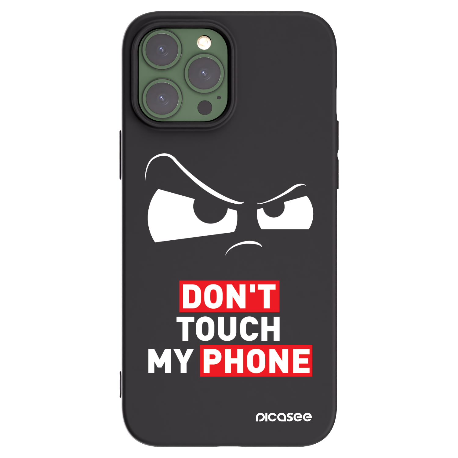 Picasee silikonový černý obal pro Apple iPhone 13 Pro Max - Cloudy Eye - Transparent