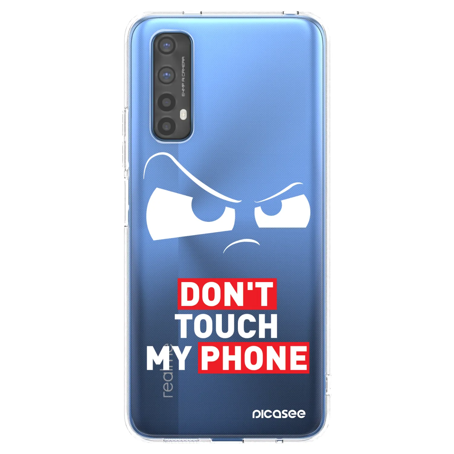 Picasee silikonový průhledný obal pro Realme 7 - Cloudy Eye - Transparent