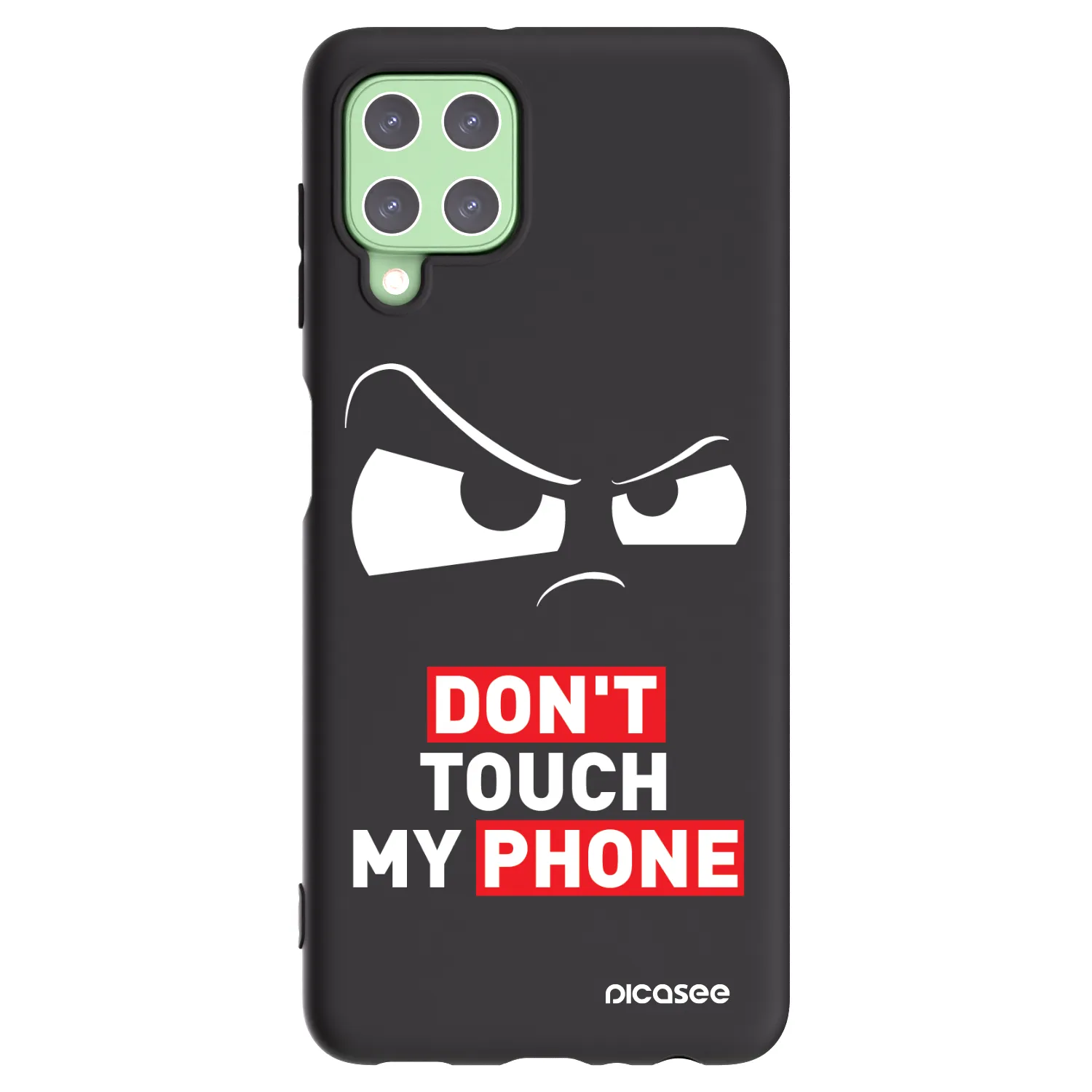 Picasee silikonový černý obal pro Samsung Galaxy A22 A225F 4G - Cloudy Eye - Transparent