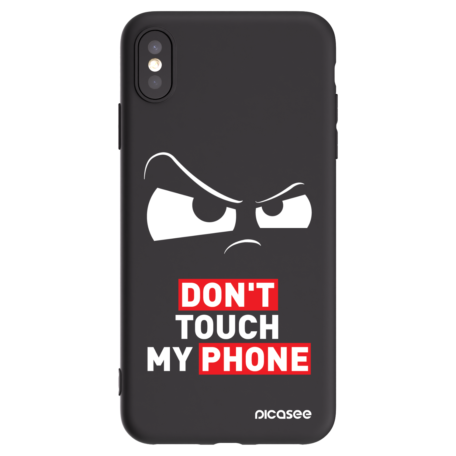 Picasee silikonový černý obal pro Apple iPhone XS Max - Cloudy Eye - Transparent