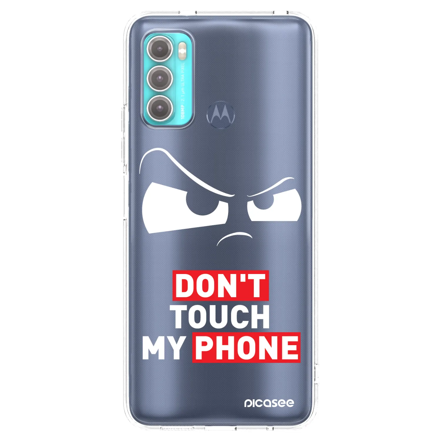 Picasee silikonový průhledný obal pro Motorola Moto G60 - Cloudy Eye - Transparent