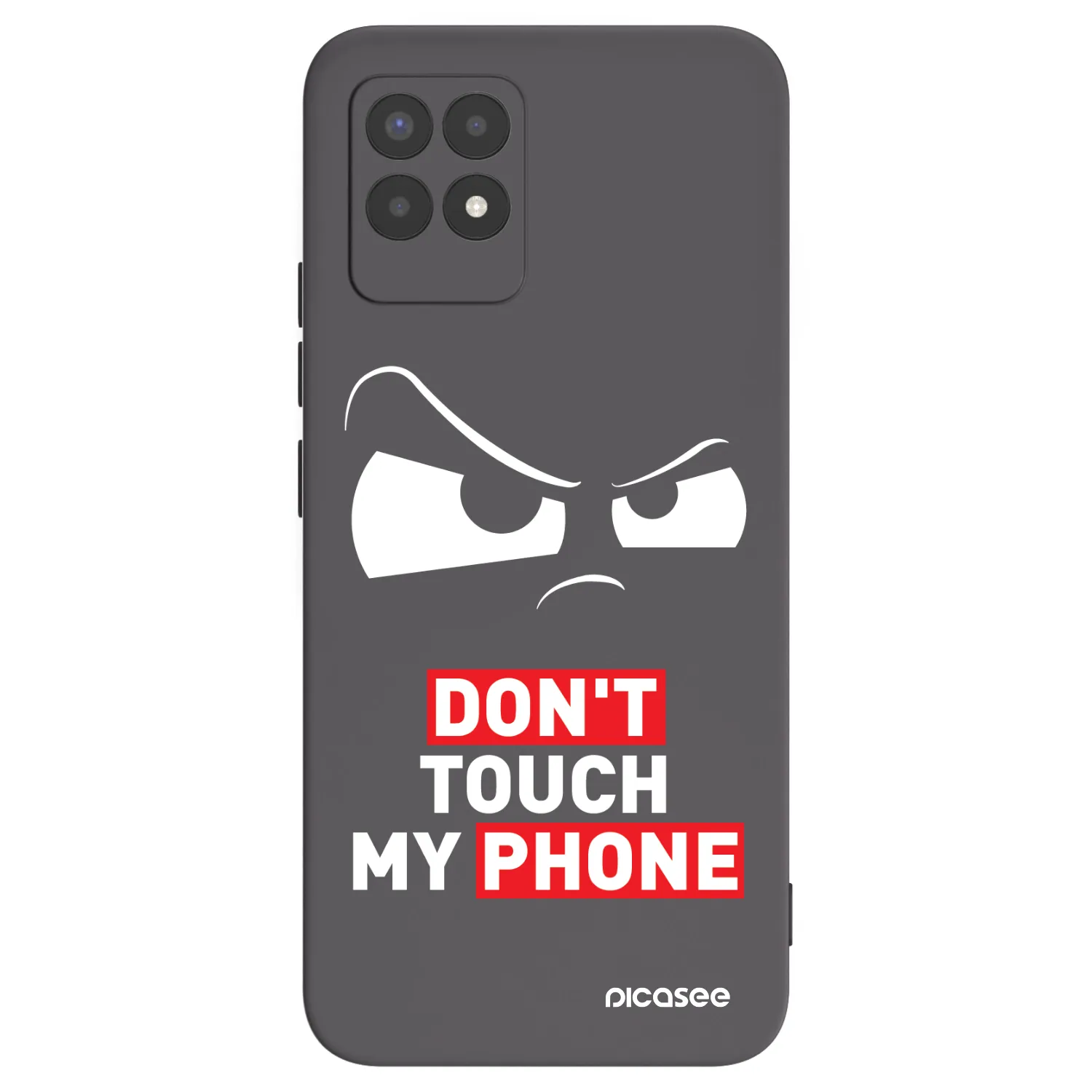 Picasee silikonový černý obal pro Realme 8i - Cloudy Eye - Transparent