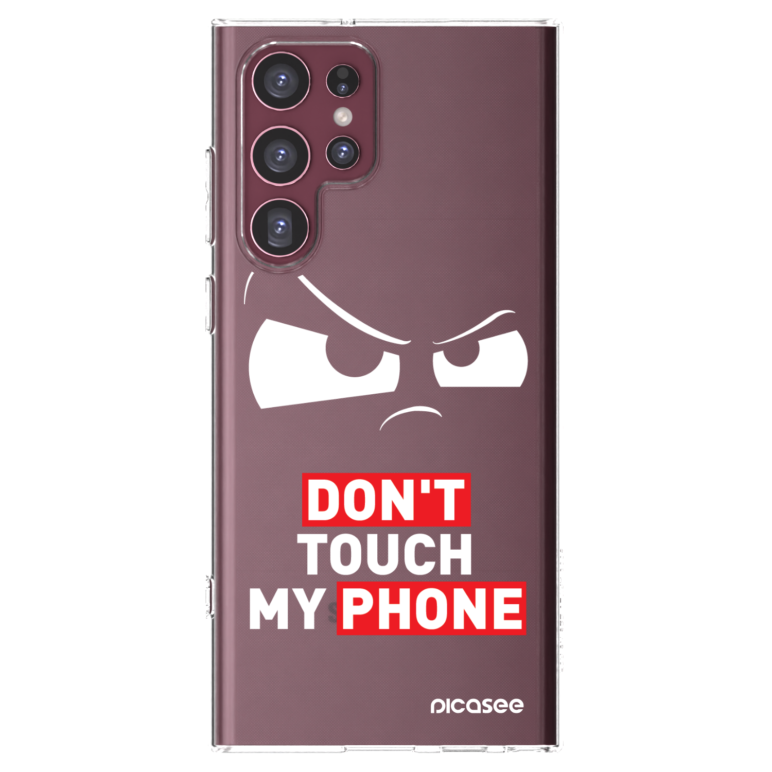 Picasee silikonový průhledný obal pro Samsung Galaxy S22 Ultra 5G - Cloudy Eye - Transparent