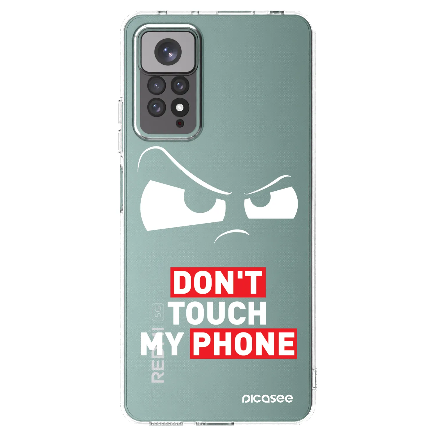 Picasee silikonový průhledný obal pro Xiaomi Redmi Note 11S 4G - Cloudy Eye - Transparent