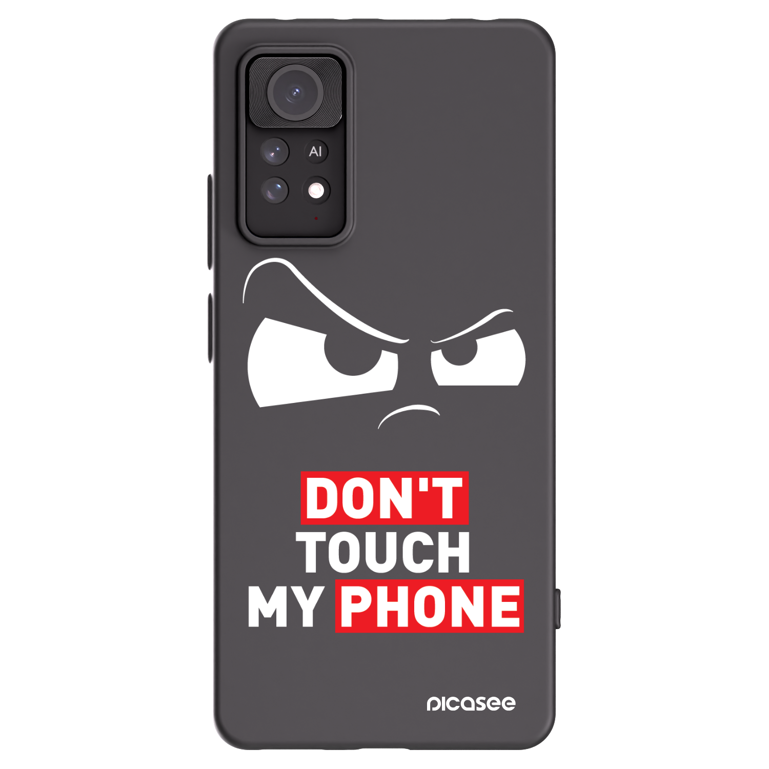 Picasee silikonový černý obal pro Xiaomi Redmi Note 11 Pro 5G - Cloudy Eye - Transparent