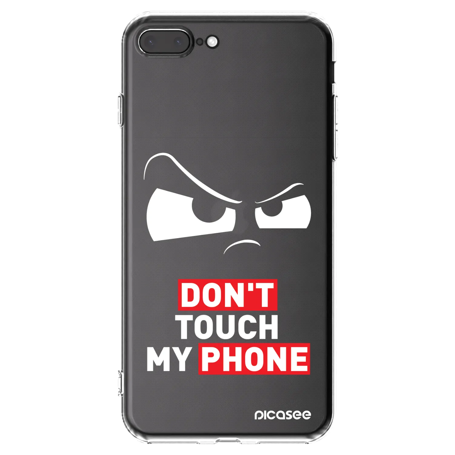 Picasee silikonový průhledný obal pro Apple iPhone 8 Plus - Cloudy Eye - Transparent