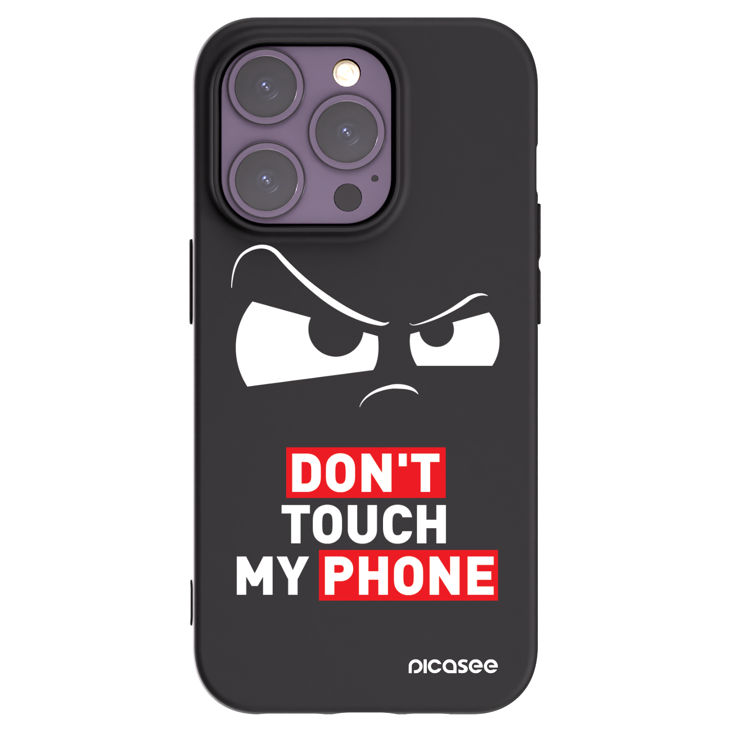 Picasee silikonový černý obal pro Apple iPhone 14 Pro - Cloudy Eye - Transparent