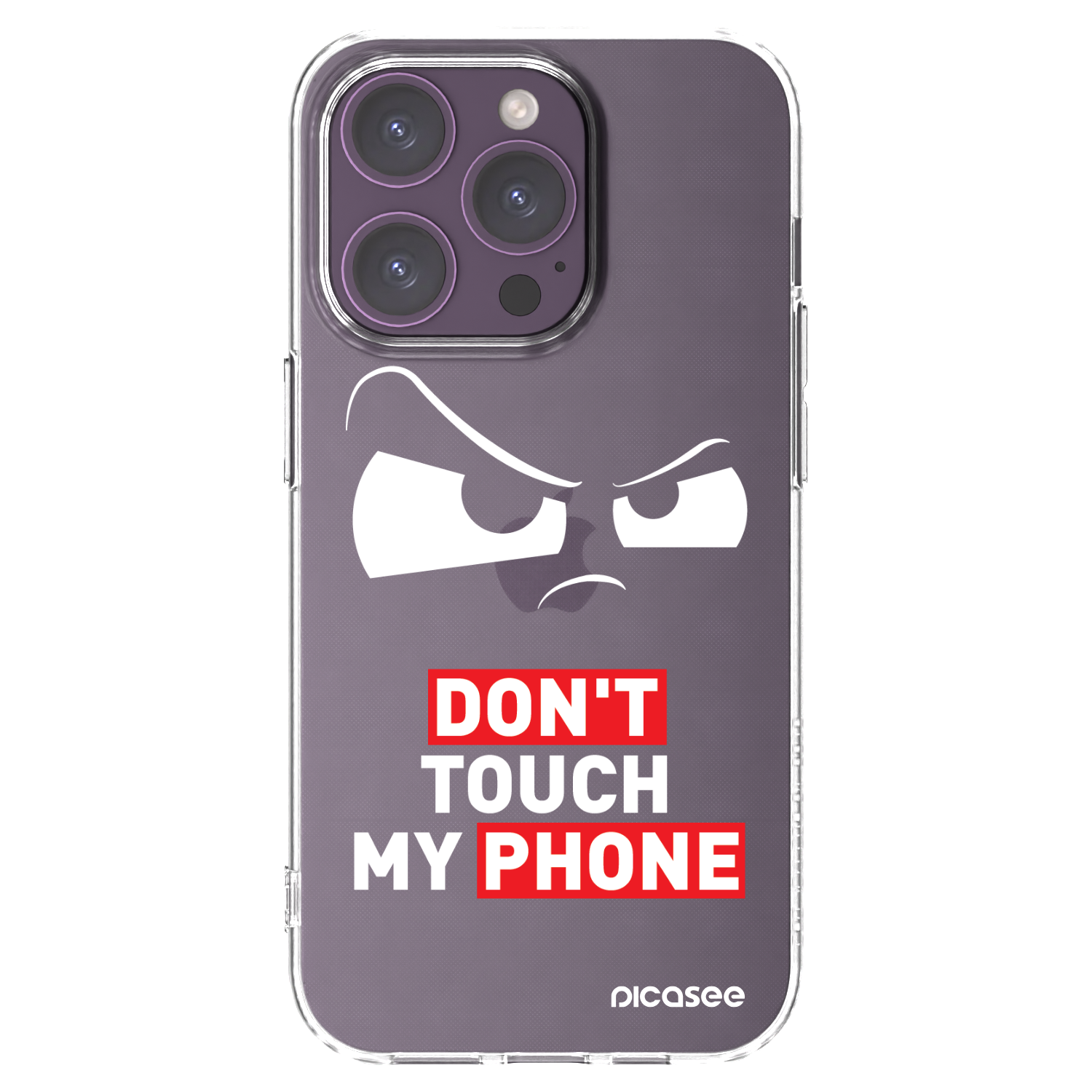 Picasee silikonový průhledný obal pro Apple iPhone 14 Pro - Cloudy Eye - Transparent