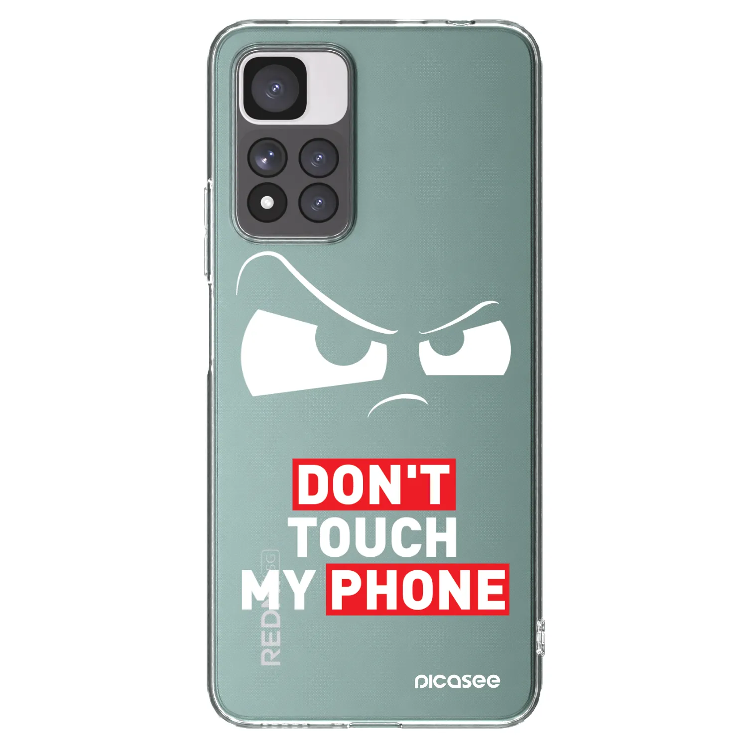 Picasee silikonový průhledný obal pro Xiaomi Redmi Note 11 Pro+ 5G - Cloudy Eye - Transparent