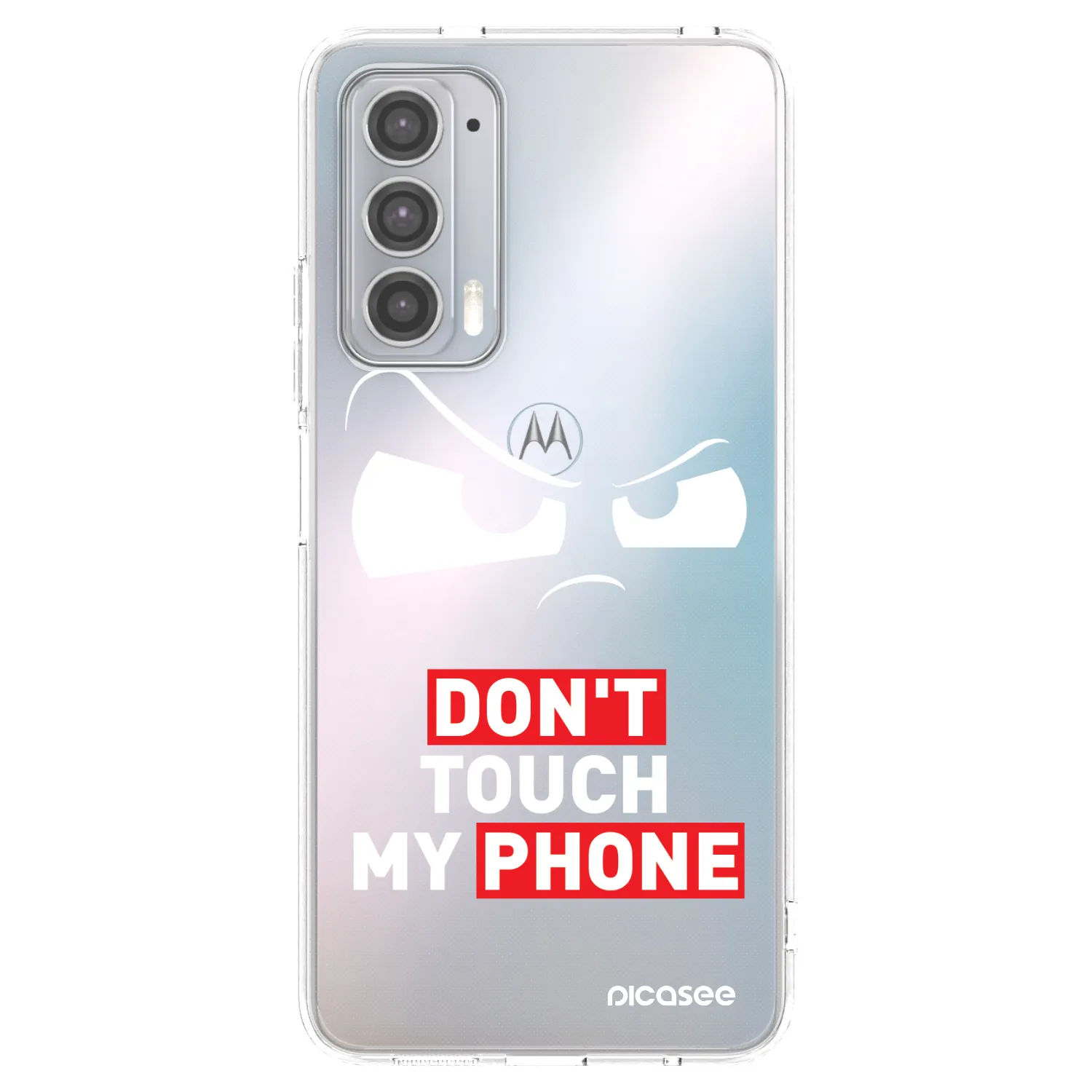 Picasee silikonový průhledný obal pro Motorola Edge 20 - Cloudy Eye - Transparent