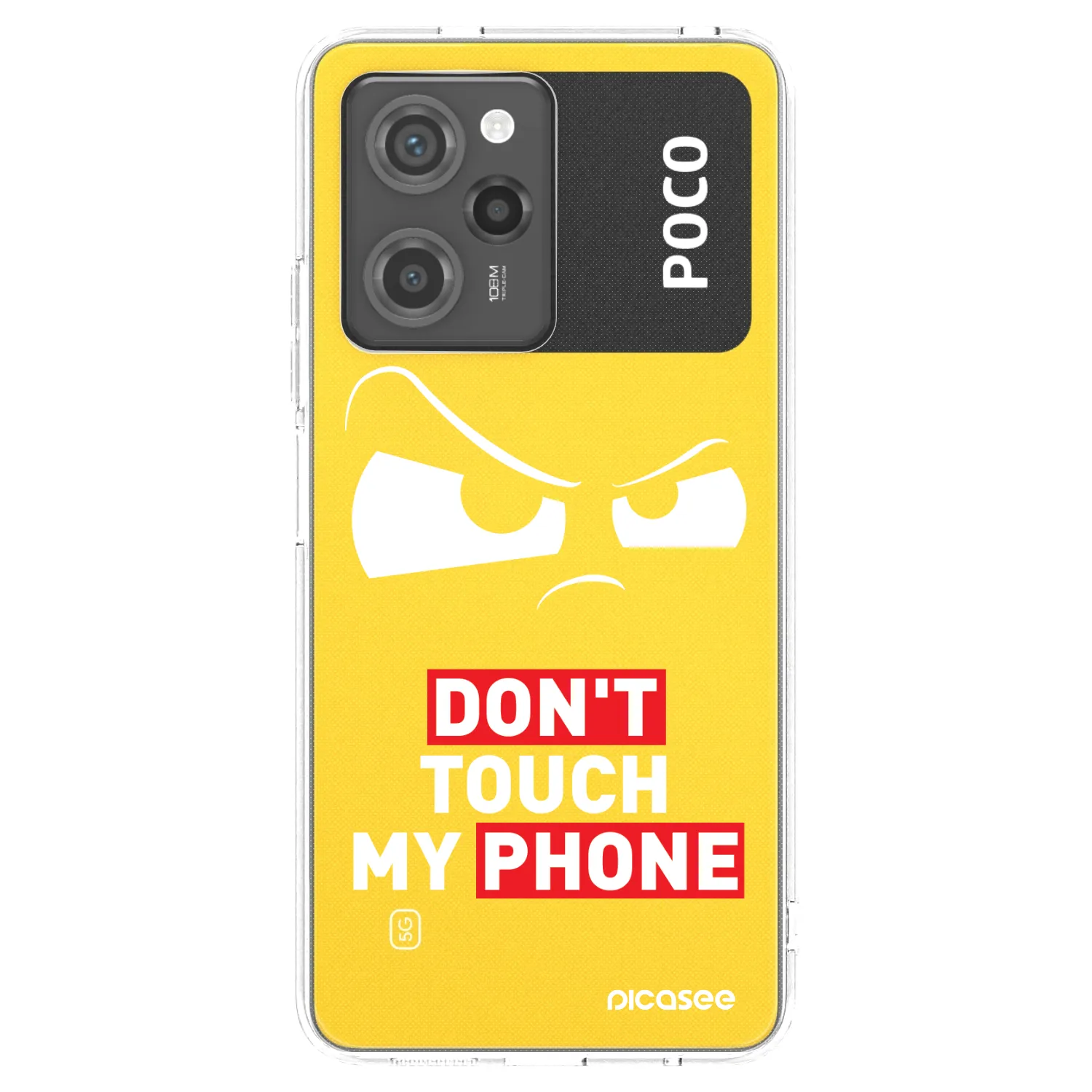 Picasee silikonový průhledný obal pro Xiaomi Poco X5 Pro - Cloudy Eye - Transparent