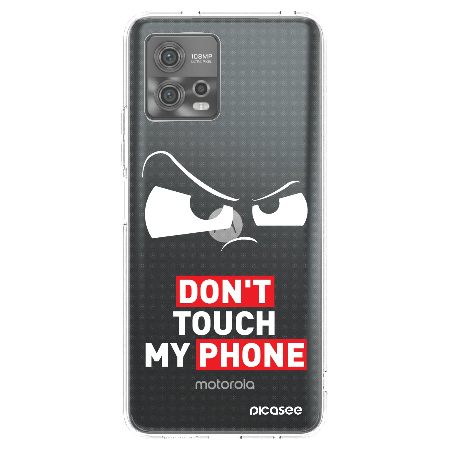 Picasee silikonový průhledný obal pro Motorola Moto G72 - Cloudy Eye - Transparent