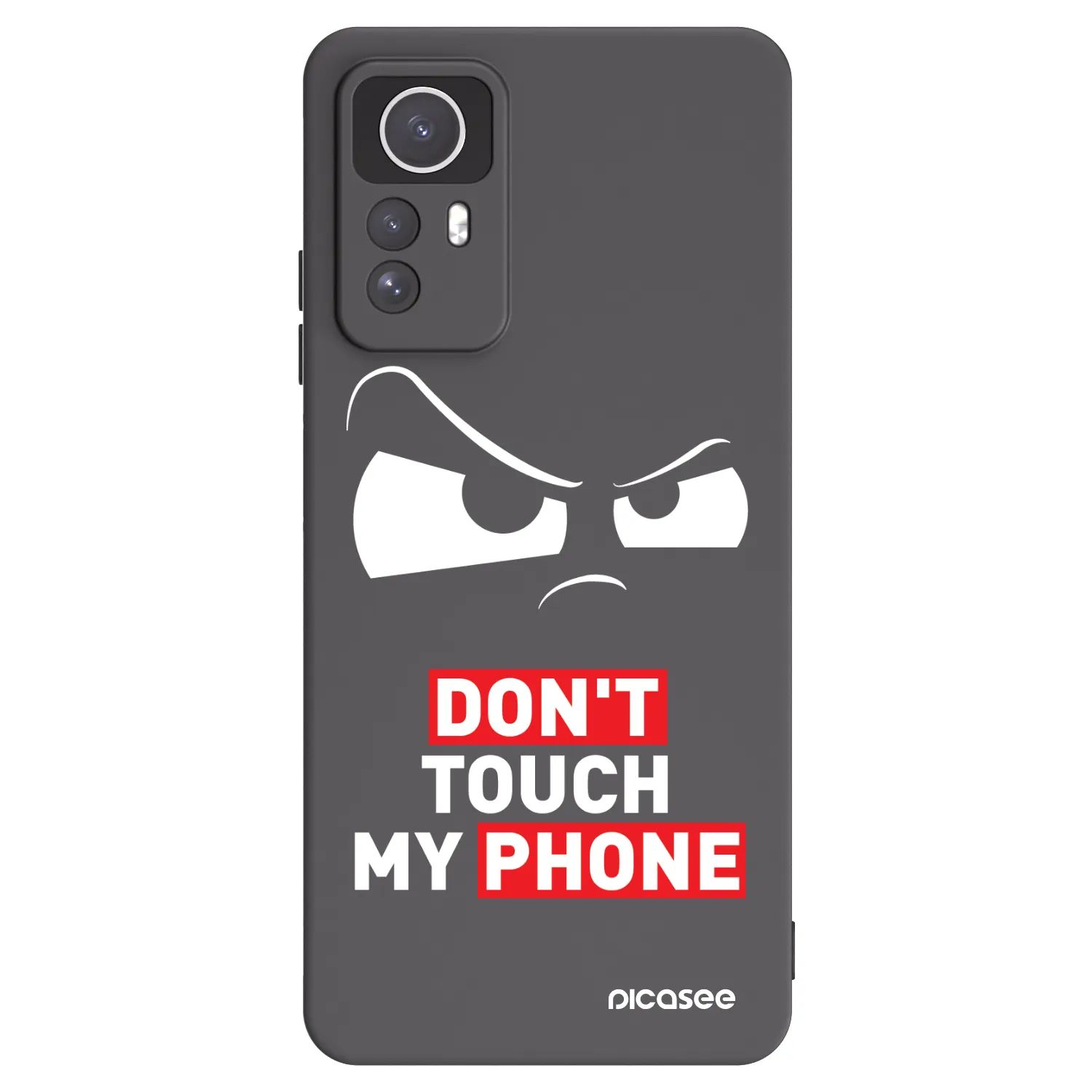 Picasee silikonový černý obal pro Xiaomi Redmi Note 12S - Cloudy Eye - Transparent