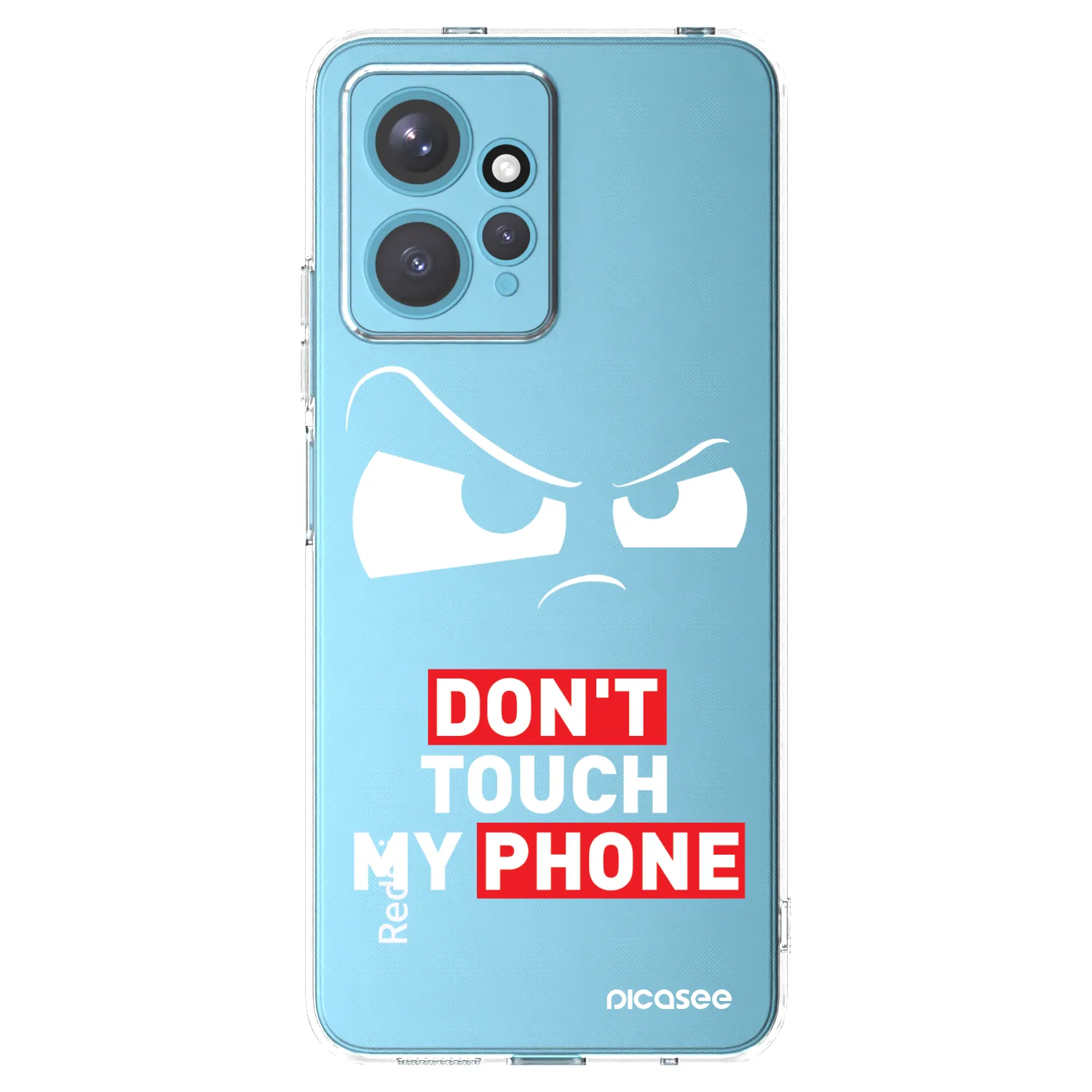 Picasee silikonový průhledný obal pro Xiaomi Redmi Note 12 4G - Cloudy Eye - Transparent