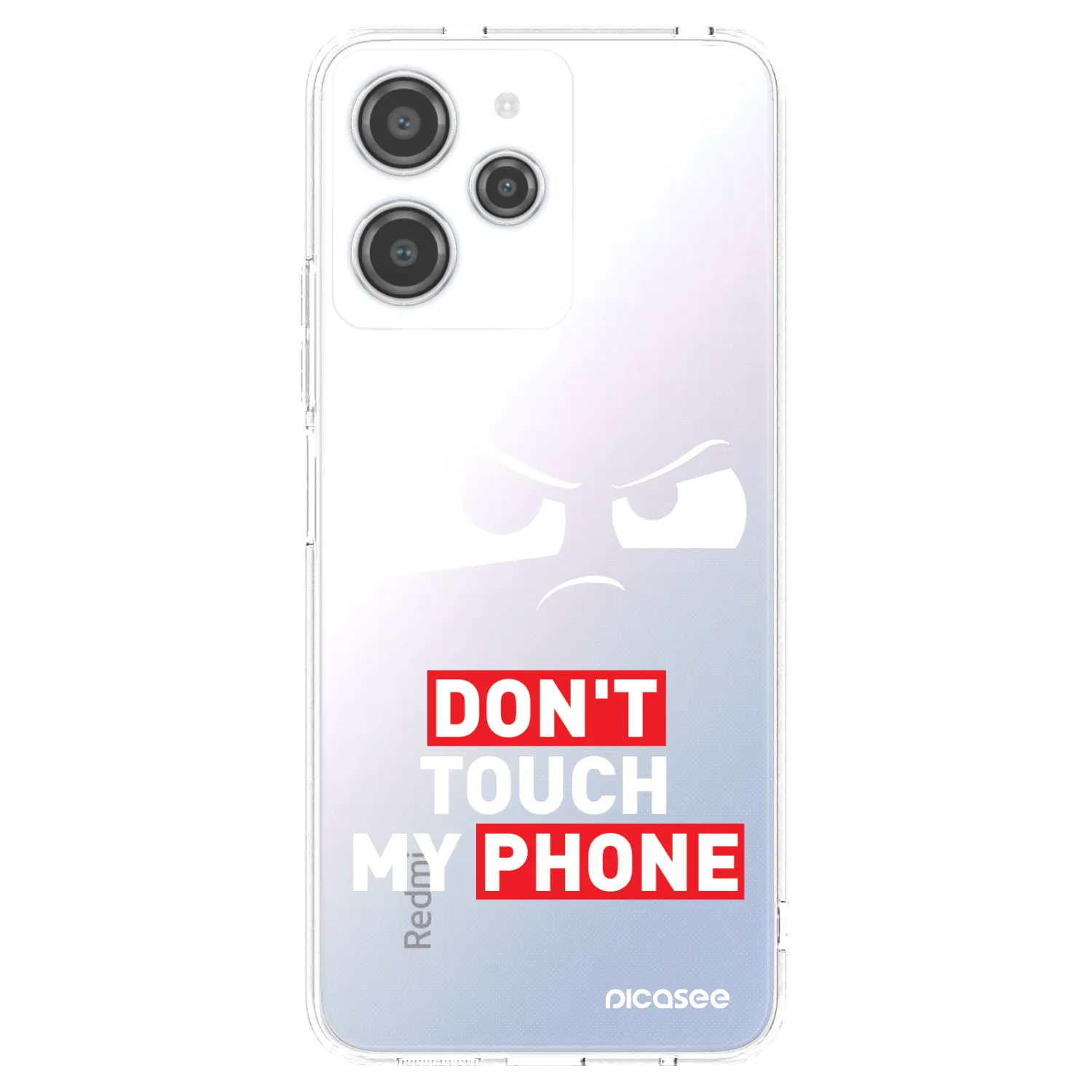 Picasee silikonový průhledný obal pro Xiaomi Redmi 12 4G - Cloudy Eye - Transparent