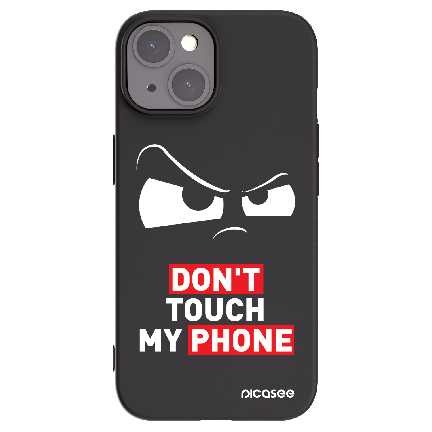 Picasee silikonový černý obal pro Apple iPhone 15 - Cloudy Eye - Transparent