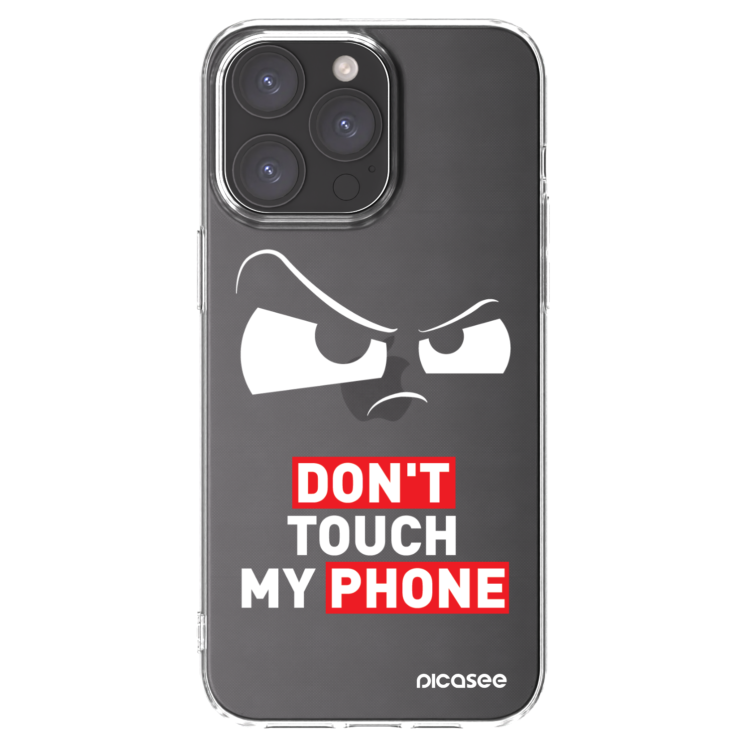 Picasee silikonový průhledný obal pro Apple iPhone 15 Pro Max - Cloudy Eye - Transparent