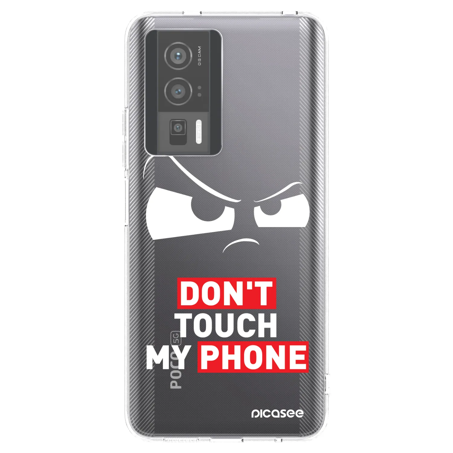 Picasee silikonový průhledný obal pro Xiaomi Poco F5 Pro 5G - Cloudy Eye - Transparent