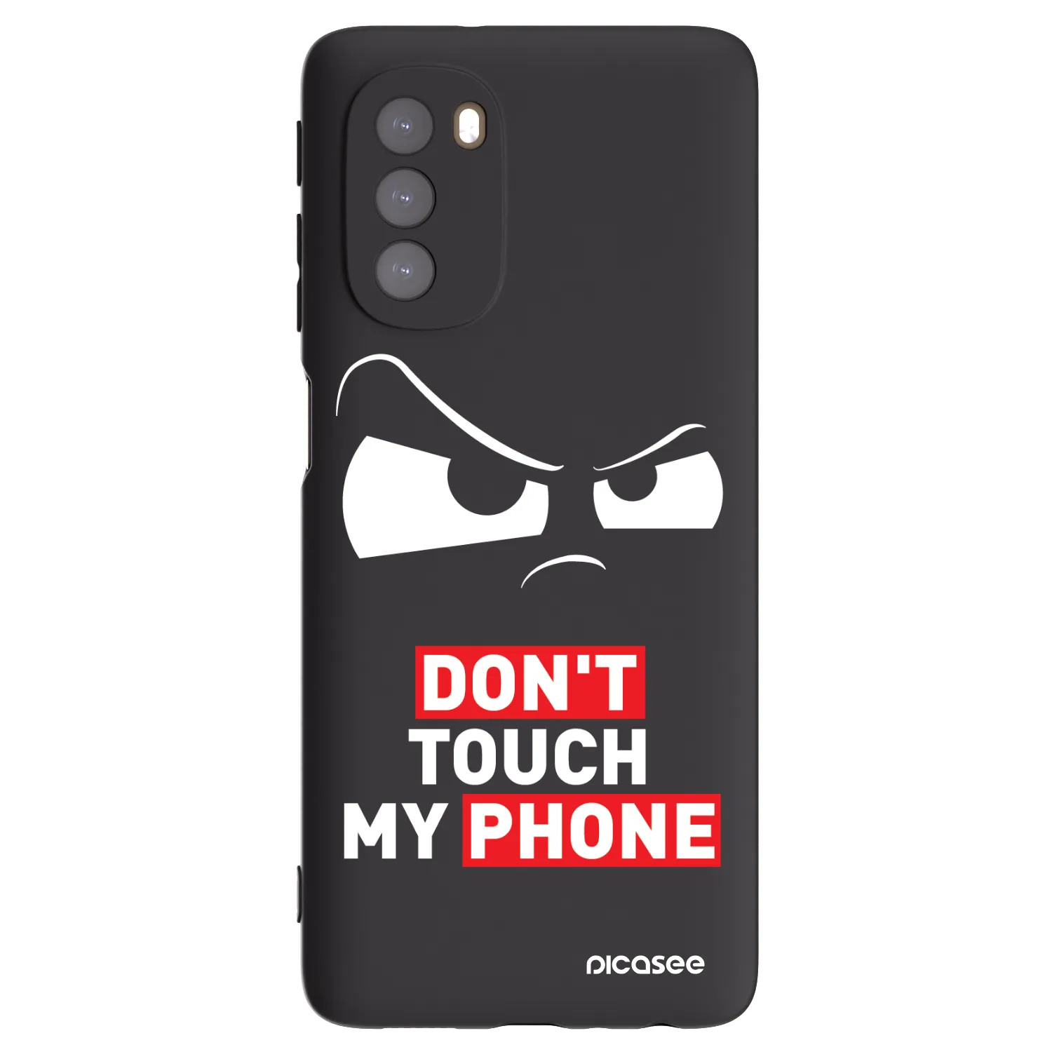 Picasee silikonový černý obal pro Motorola Moto G51 - Cloudy Eye - Transparent