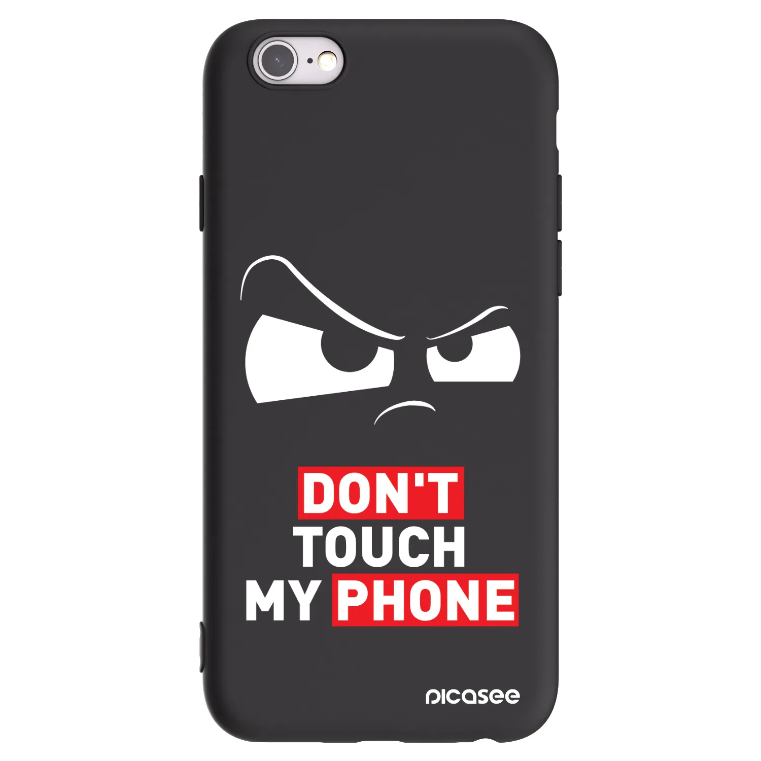 Picasee silikonový černý obal pro Apple iPhone 6/6S - Cloudy Eye - Transparent