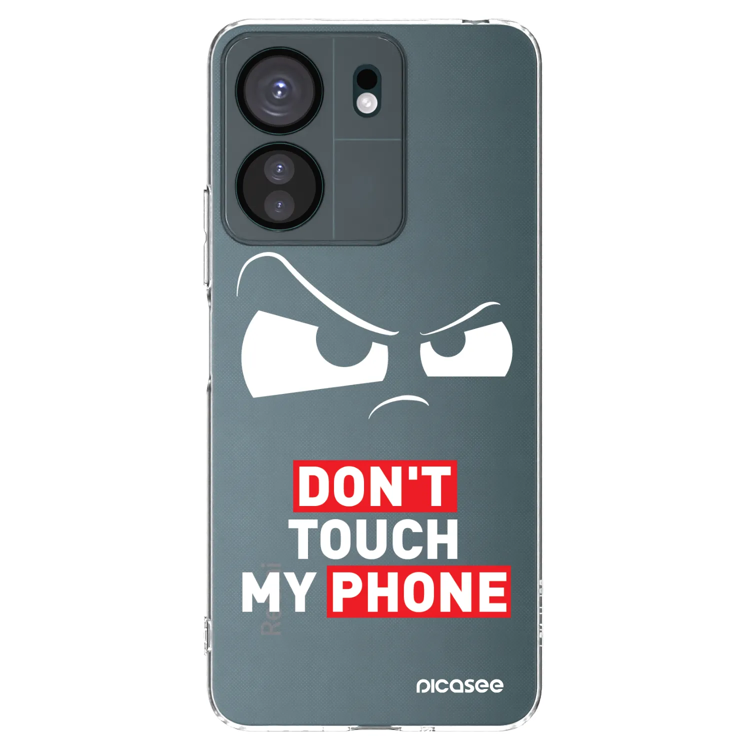 Picasee silikonový průhledný obal pro Xiaomi Redmi 13C 4G - Cloudy Eye - Transparent