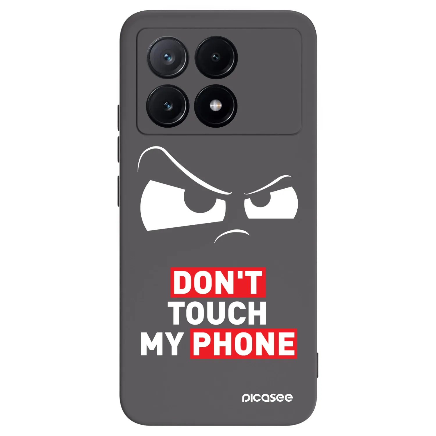 Picasee silikonový černý obal pro Xiaomi Poco X6 Pro - Cloudy Eye - Transparent