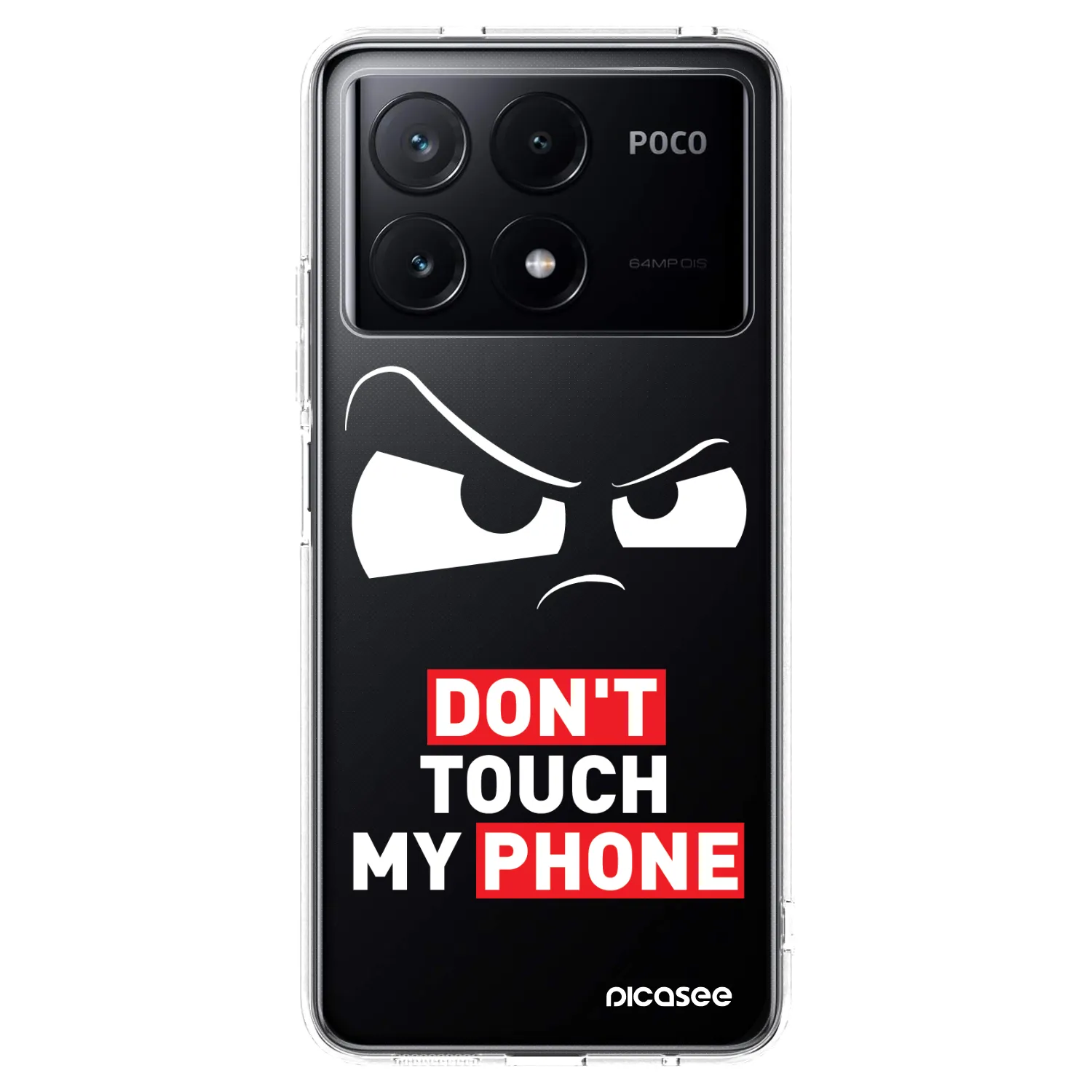 Picasee silikonový průhledný obal pro Xiaomi Poco X6 Pro - Cloudy Eye - Transparent