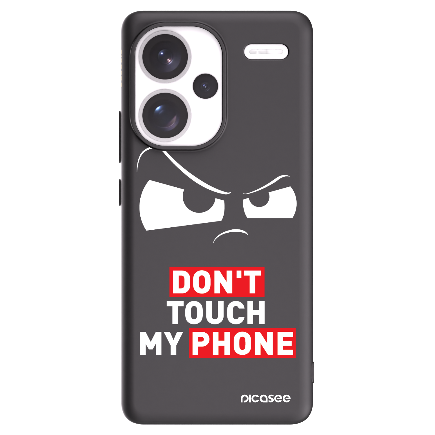 Picasee silikonový černý obal pro Xiaomi Redmi Note 13 Pro+ 5G - Cloudy Eye - Transparent