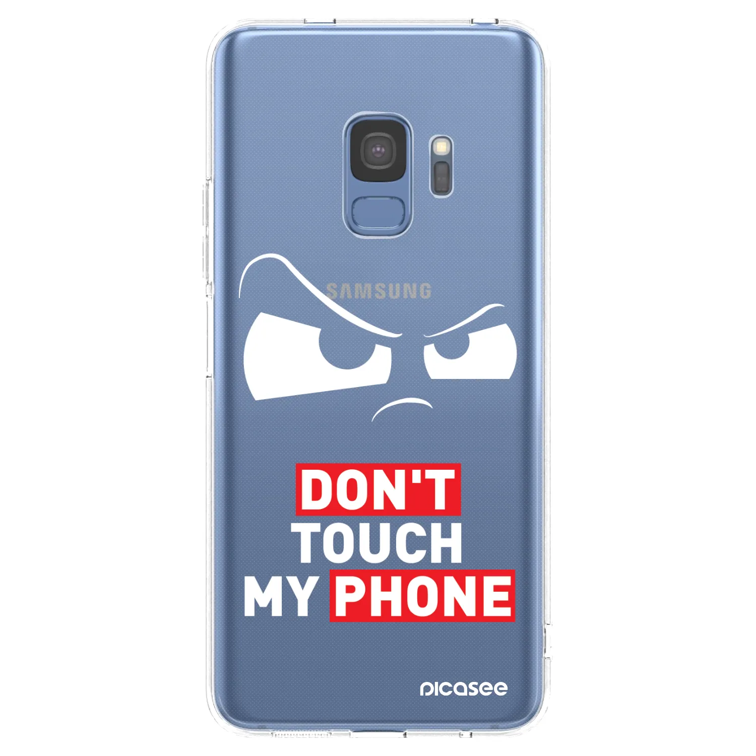 Picasee silikonový průhledný obal pro Samsung Galaxy S9 G960F - Cloudy Eye - Transparent