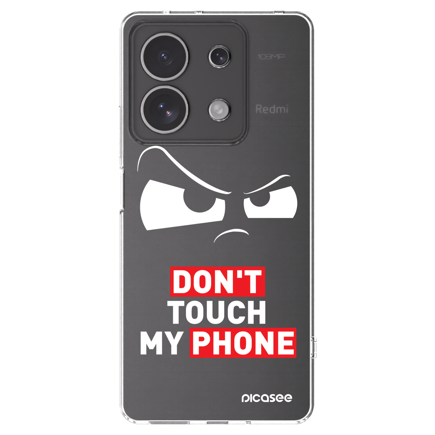 Picasee silikonový průhledný obal pro Xiaomi Redmi Note 13 4G - Cloudy Eye - Transparent