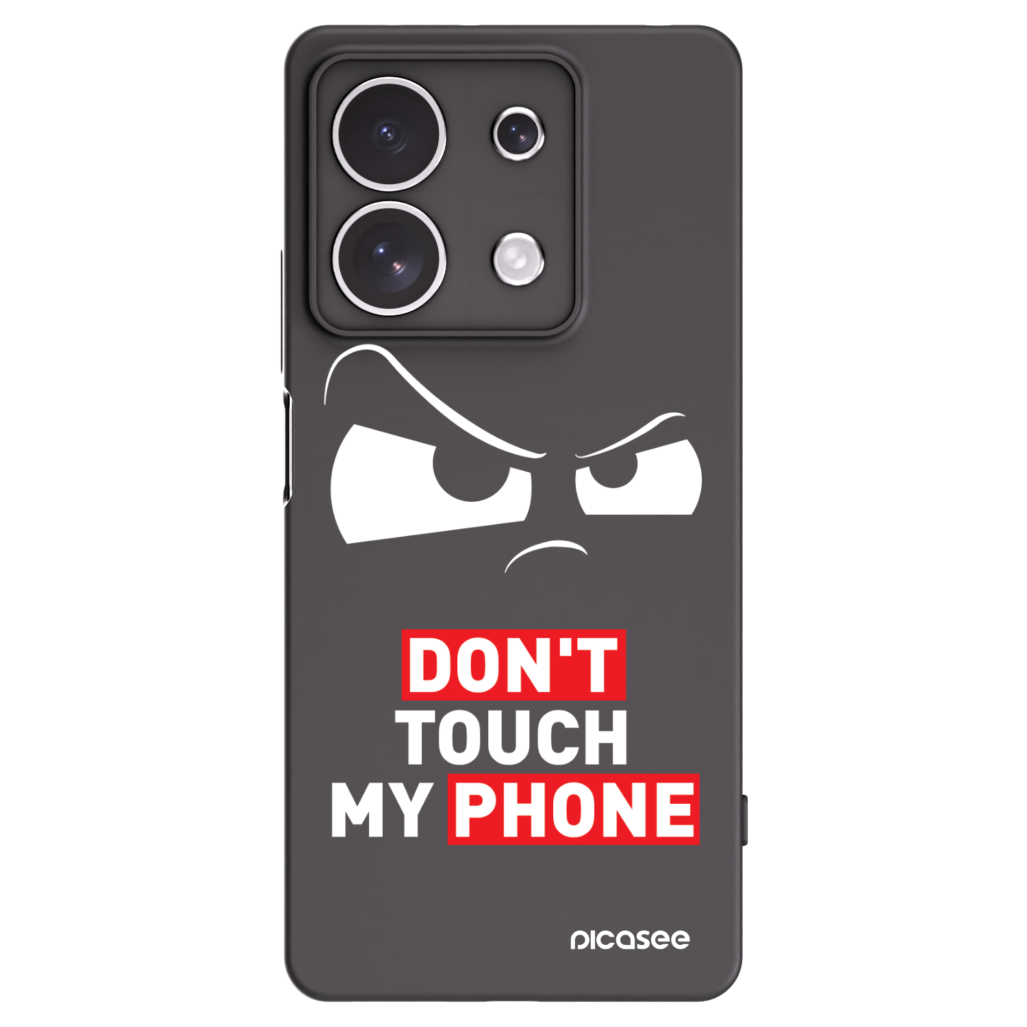 Picasee silikonový černý obal pro Xiaomi Redmi Note 13 4G - Cloudy Eye - Transparent