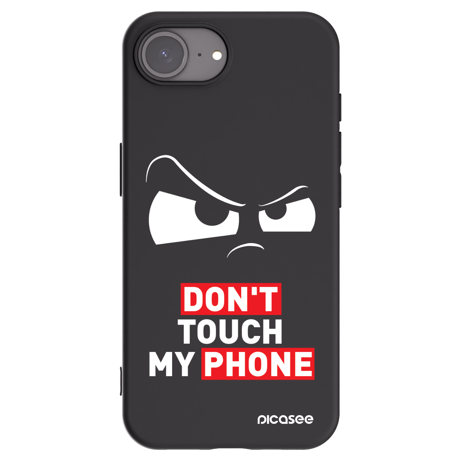 Picasee silikonový černý obal pro Apple iPhone 16e - Cloudy Eye - Transparent