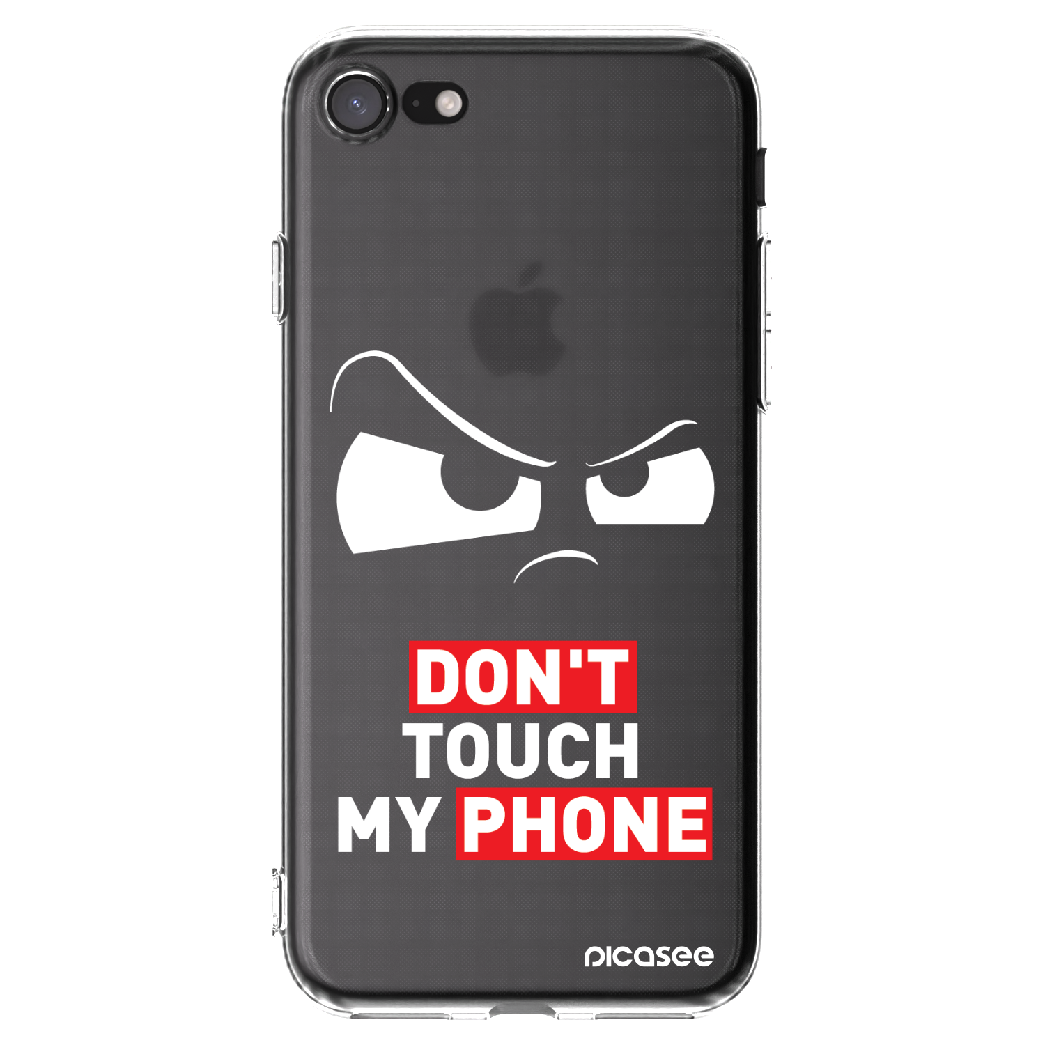 Picasee silikonový průhledný obal pro Apple iPhone 7 - Cloudy Eye - Transparent