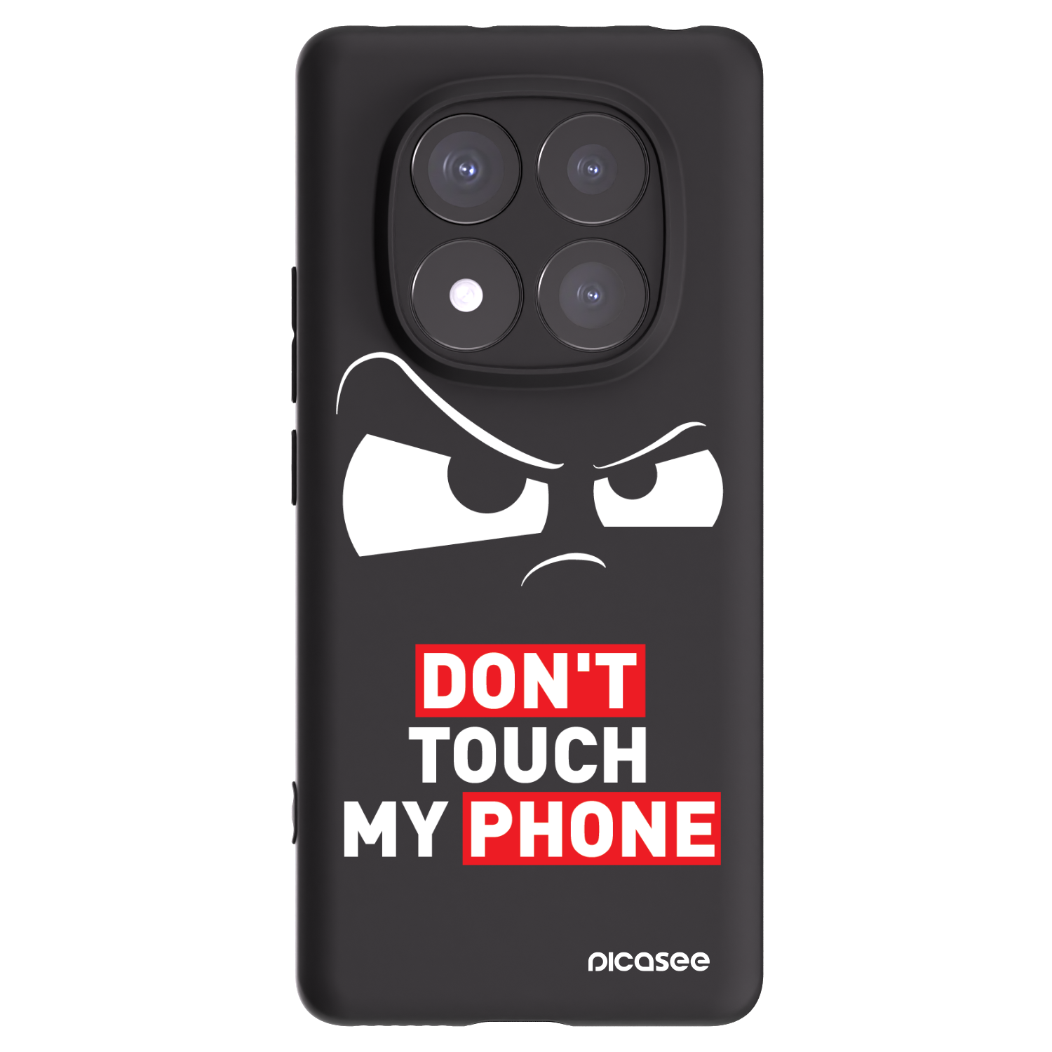Picasee silikonový černý obal pro Xiaomi Redmi Note 14 Pro 5G - Cloudy Eye - Transparent