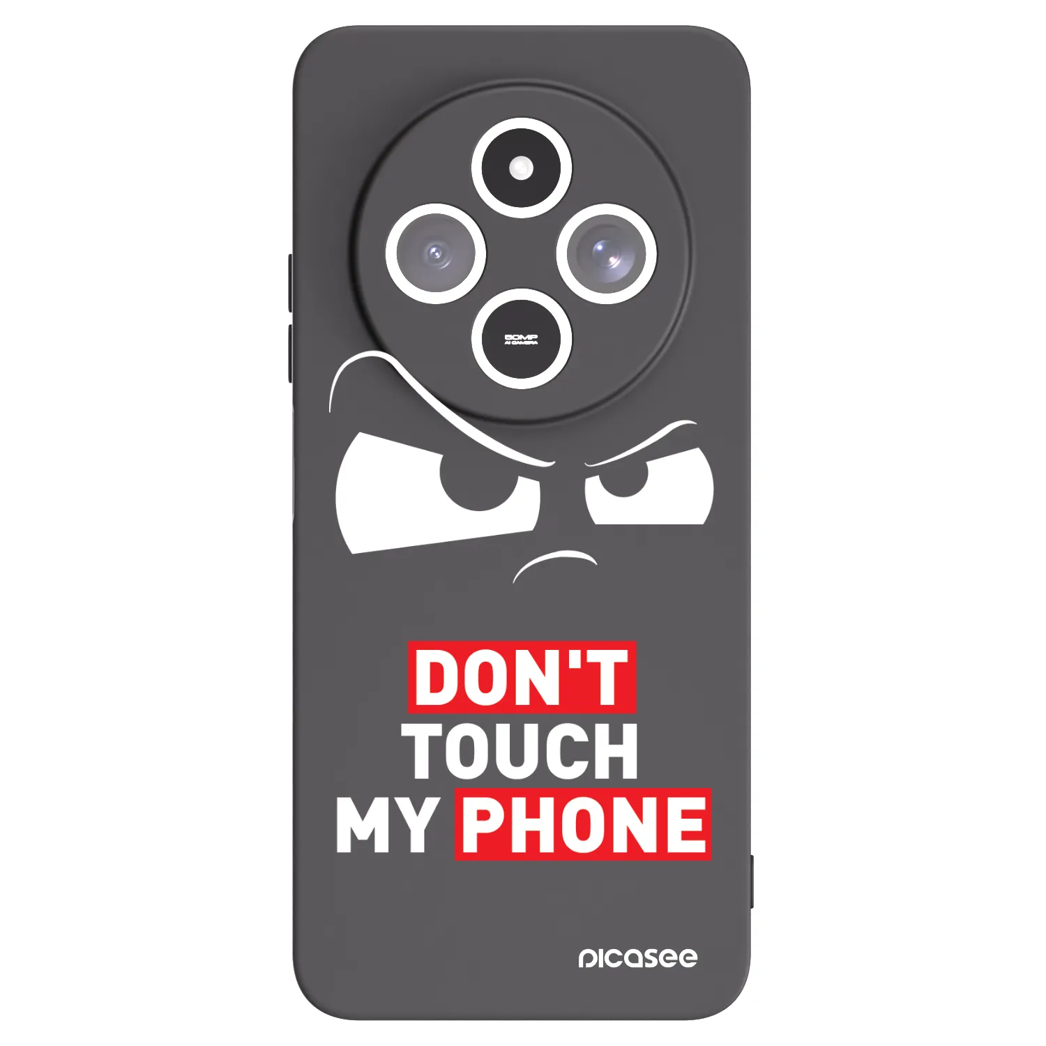 Picasee silikonový černý obal pro Xiaomi Redmi 14C - Cloudy Eye - Transparent