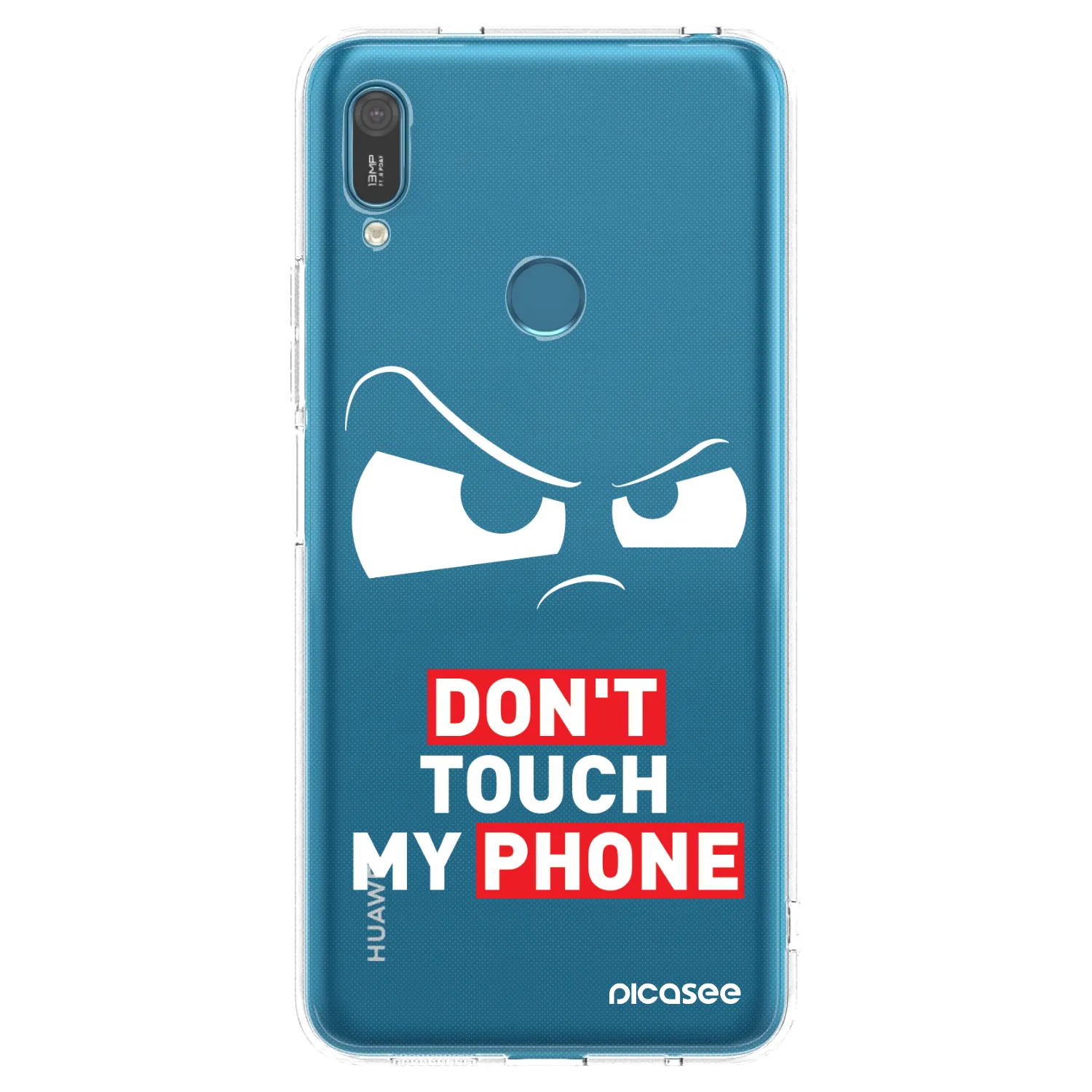 Picasee silikonový průhledný obal pro Huawei Y7 2019 - Cloudy Eye - Transparent