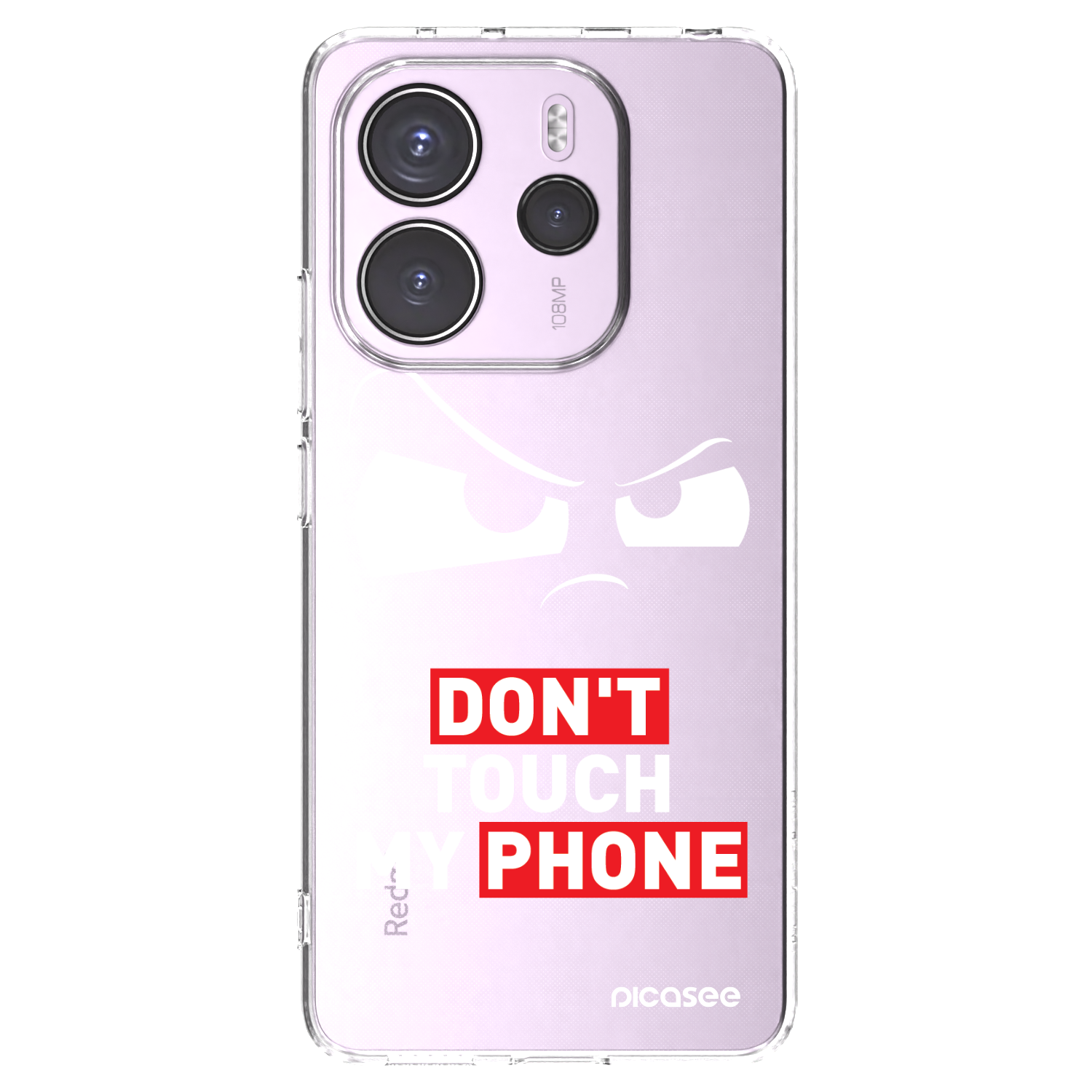 Picasee silikonový průhledný obal pro Xiaomi Redmi Note 14 4G - Cloudy Eye - Transparent