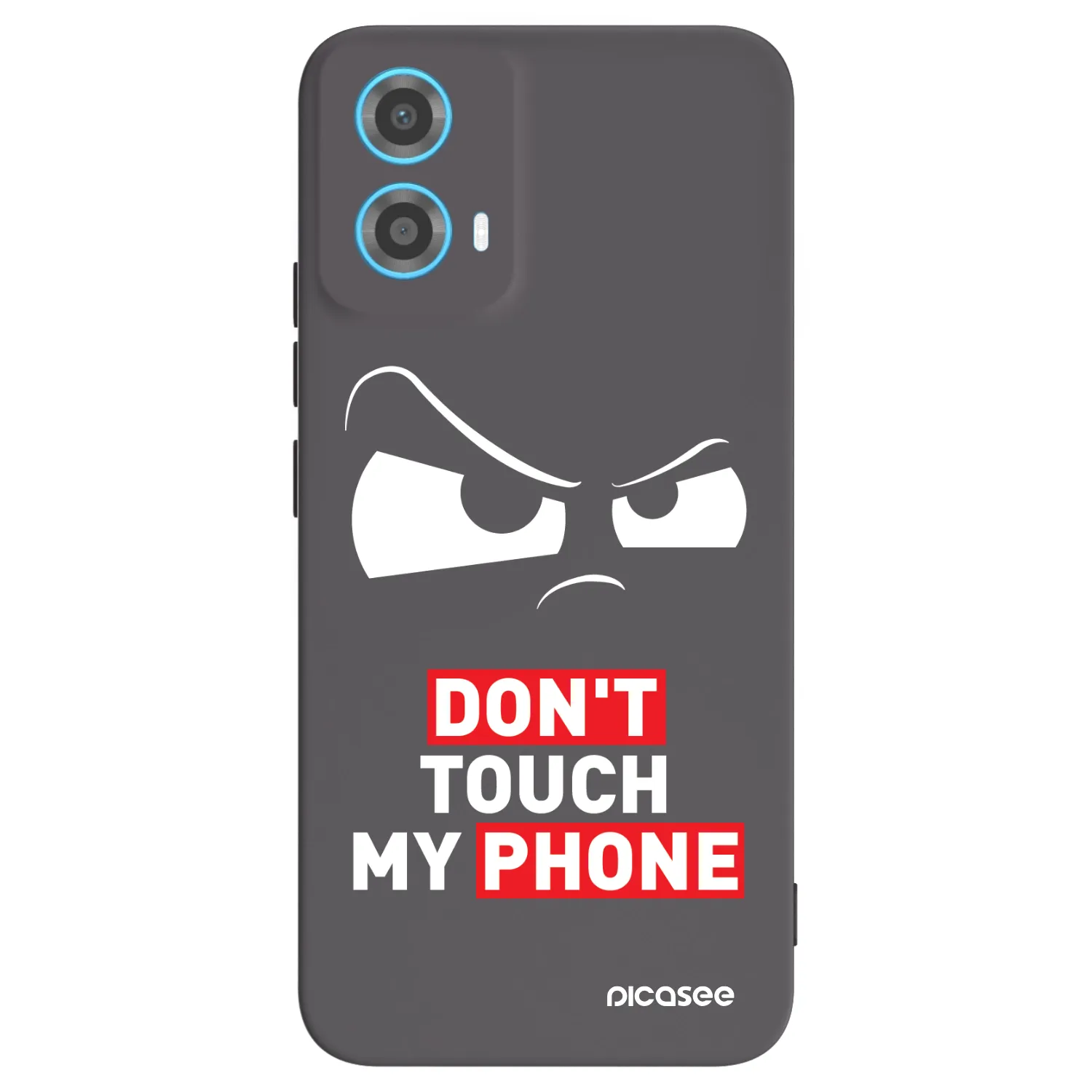 Picasee silikonový černý obal pro Motorola Moto G34 5G - Cloudy Eye - Transparent