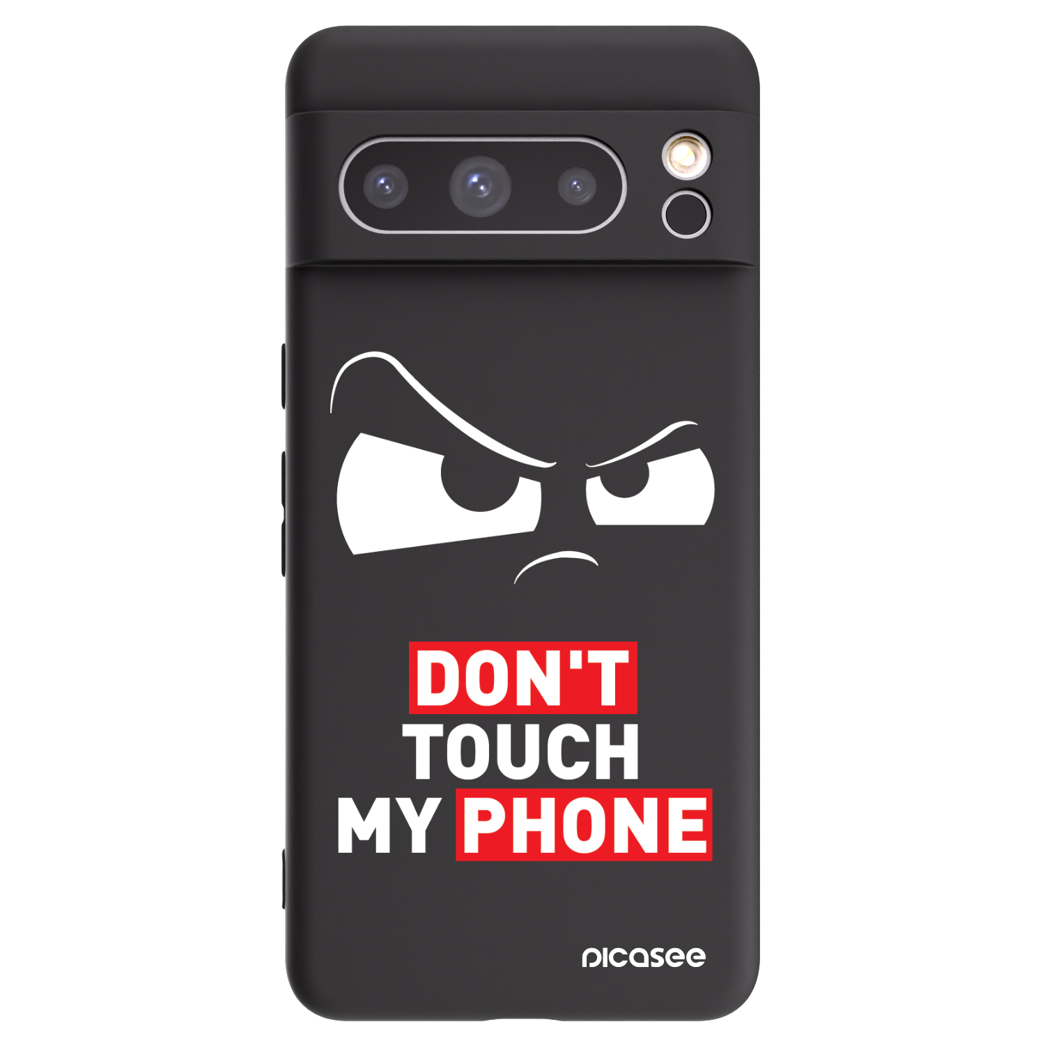 Picasee silikonový černý obal pro Google Pixel 8 Pro - Cloudy Eye - Transparent