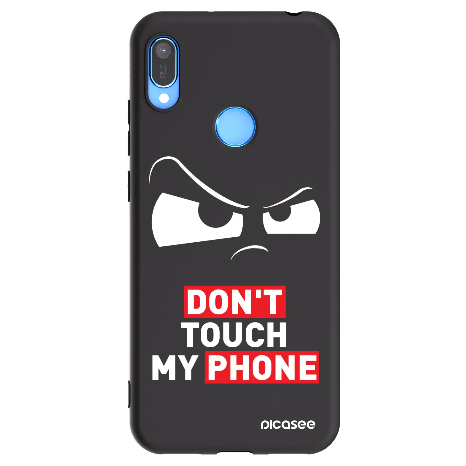 Picasee silikonový černý obal pro Huawei Y6 2019 - Cloudy Eye - Transparent