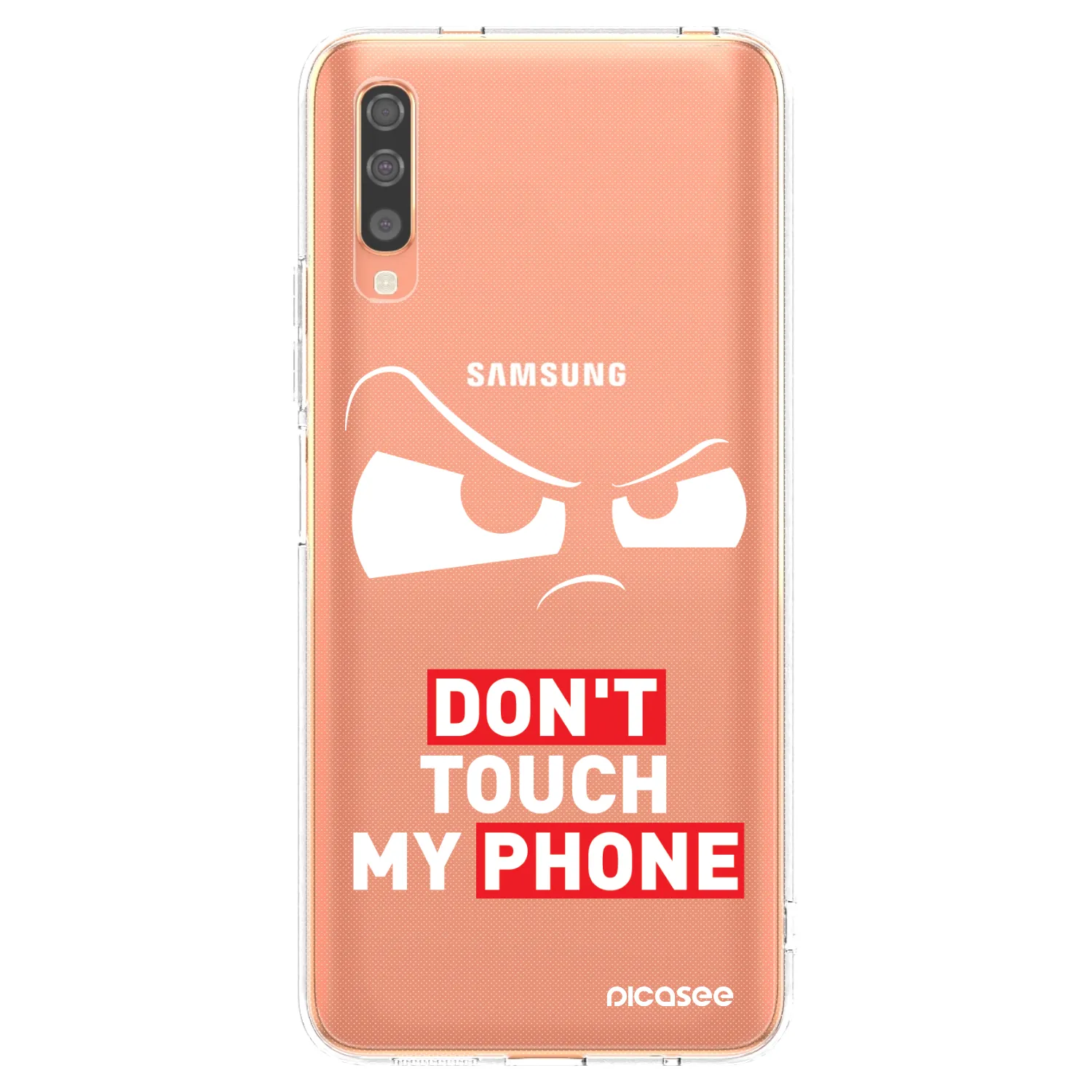 Picasee silikonový průhledný obal pro Samsung Galaxy A70 A705F - Cloudy Eye - Transparent