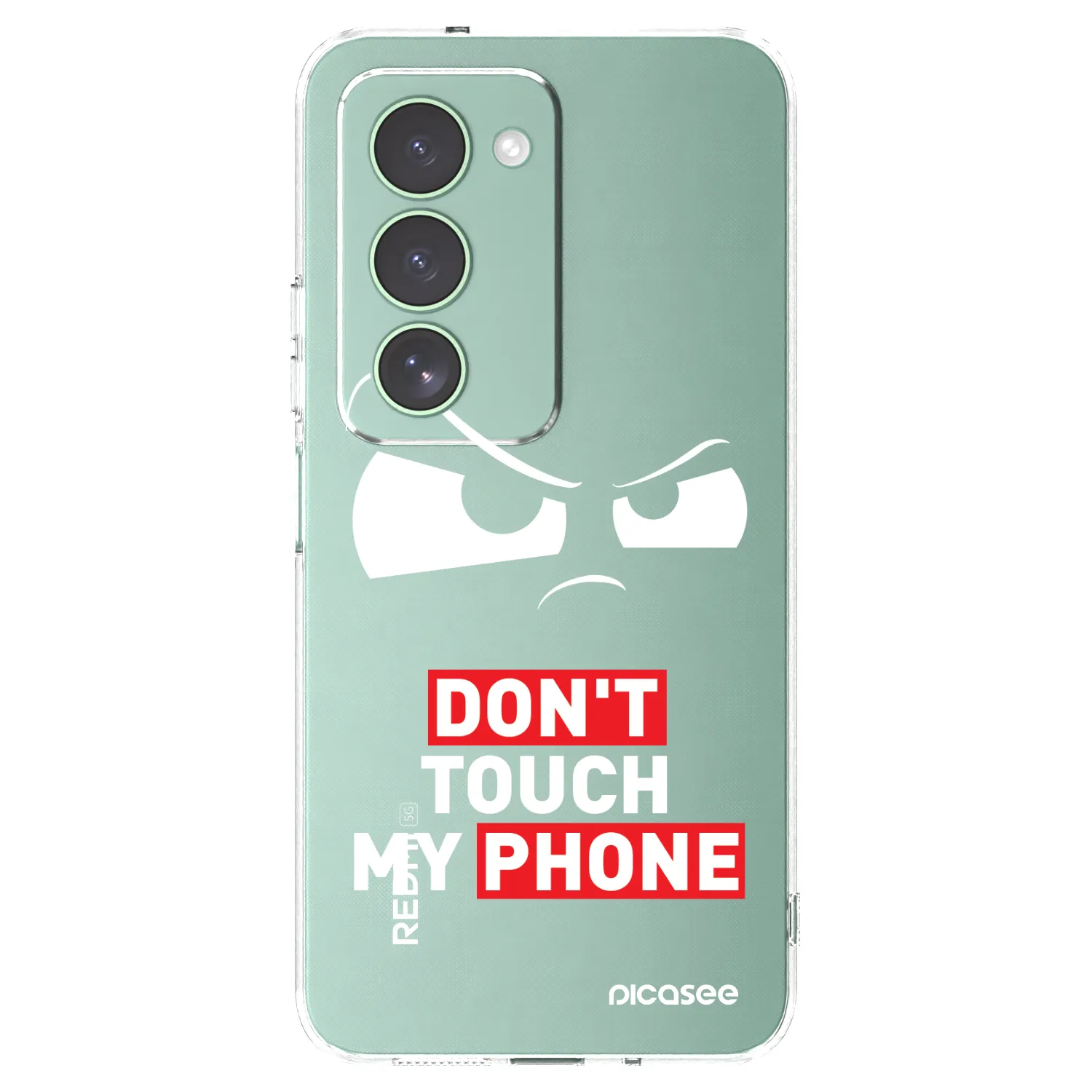 Picasee silikonový průhledný obal pro Xiaomi Redmi 15 5G - Cloudy Eye - Transparent