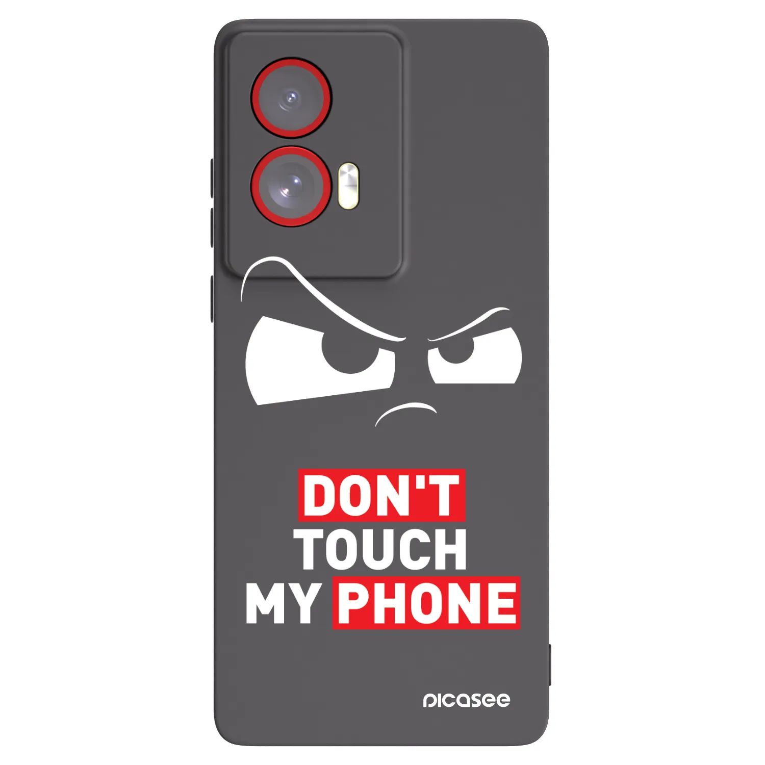 Picasee silikonový černý obal pro Motorola Edge 50 Fusion - Cloudy Eye - Transparent