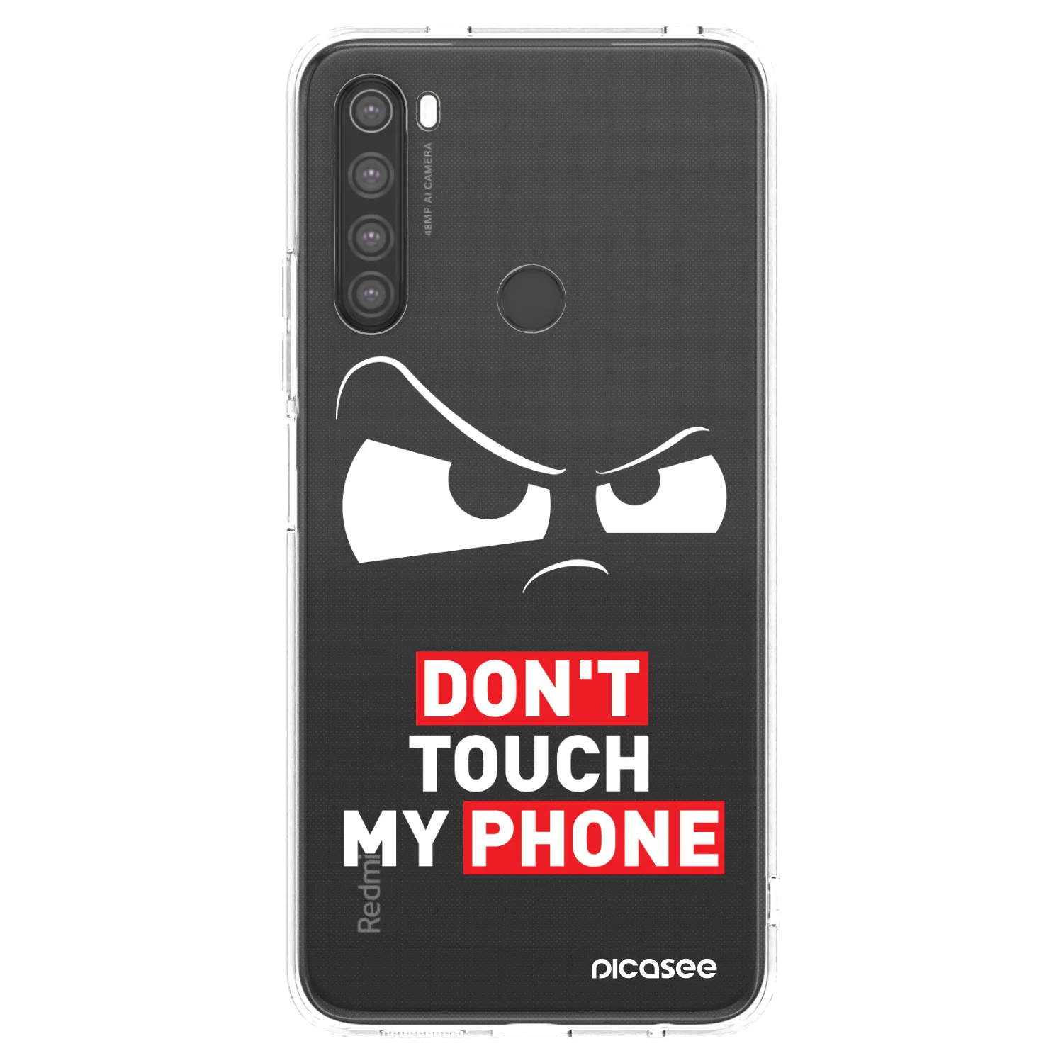 Picasee silikonový průhledný obal pro Xiaomi Redmi Note 8 - Cloudy Eye - Transparent
